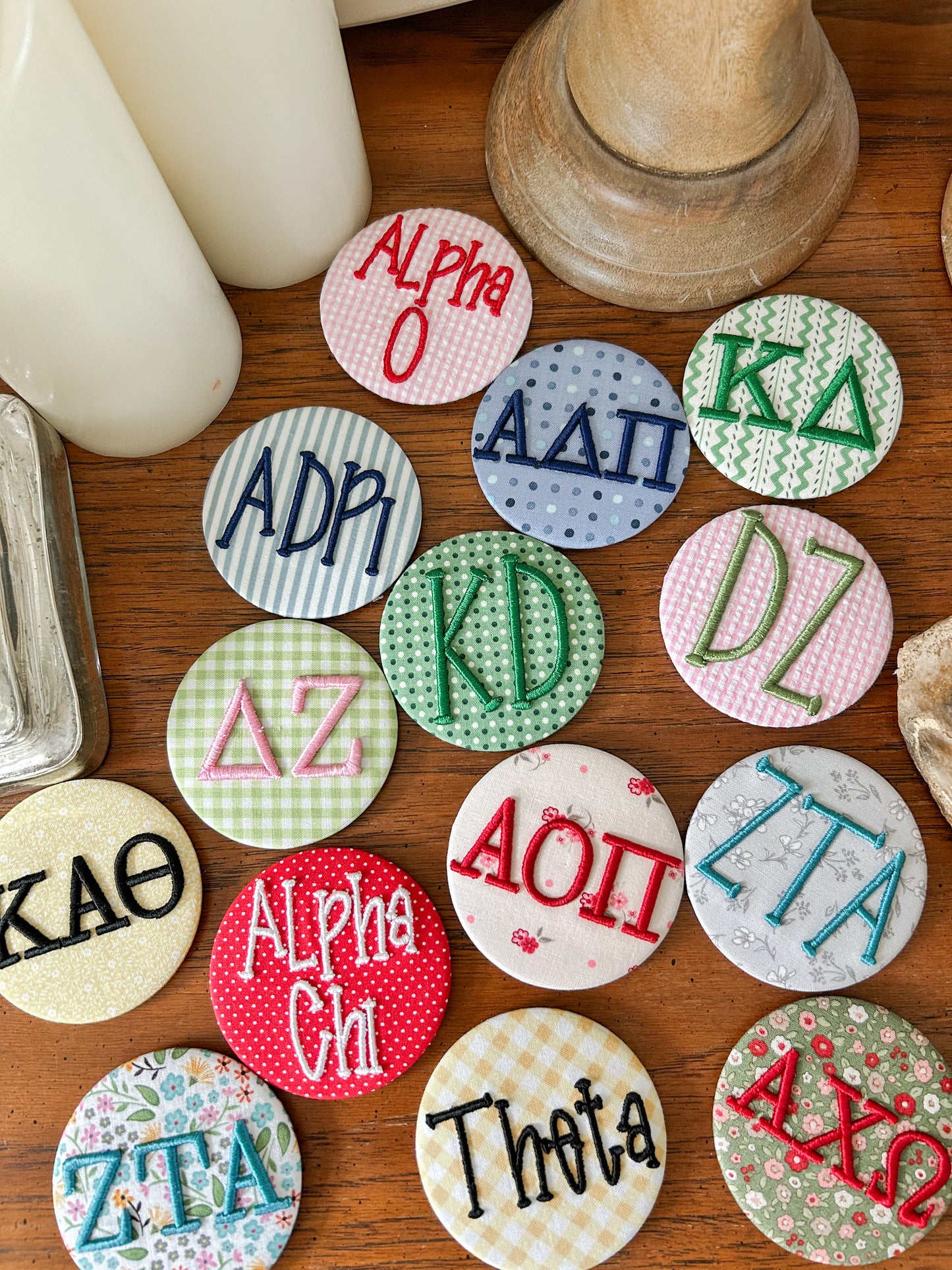DZ Embroidered Button