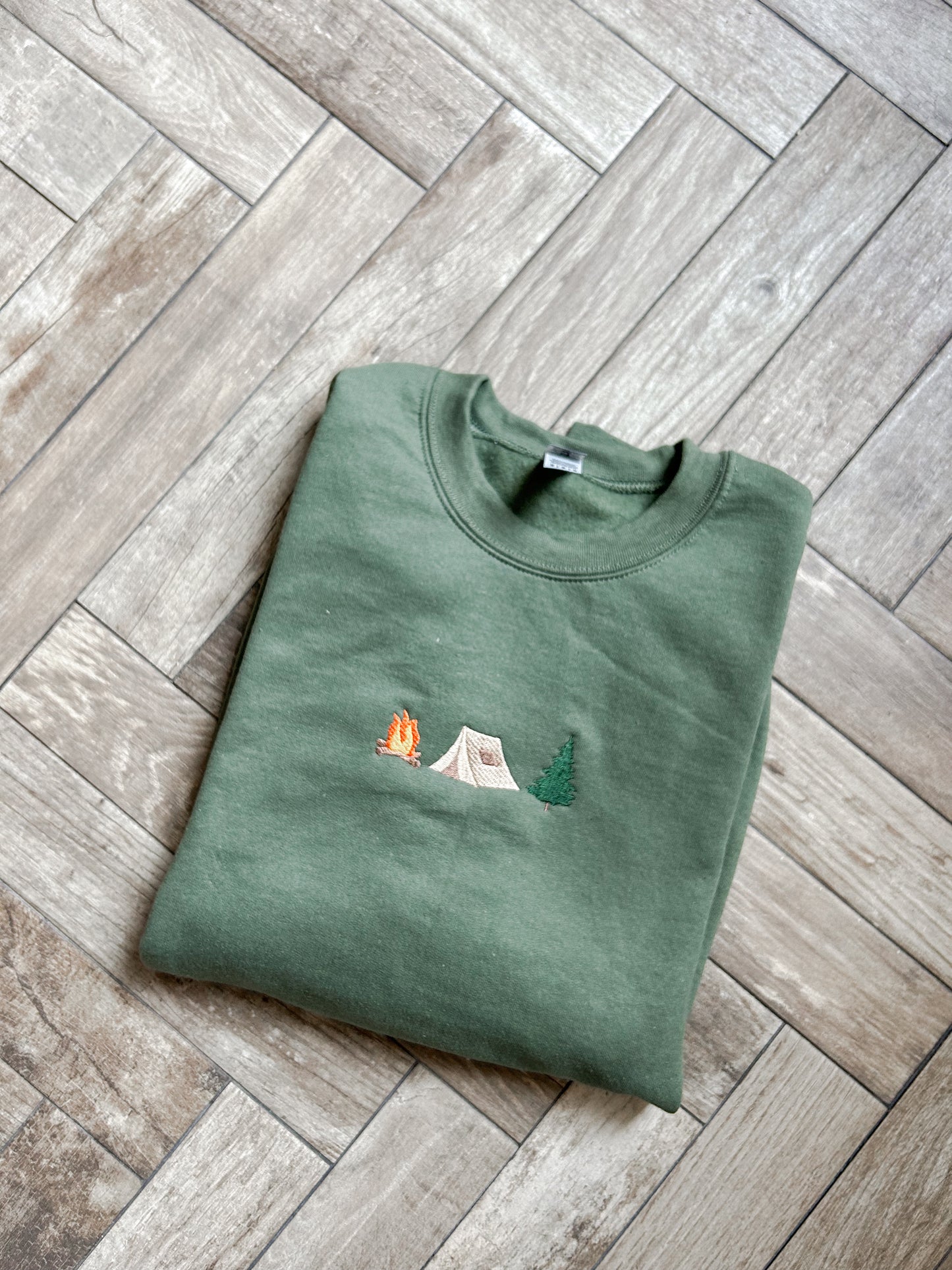 Camping Trio Embroidered Sweatshirt