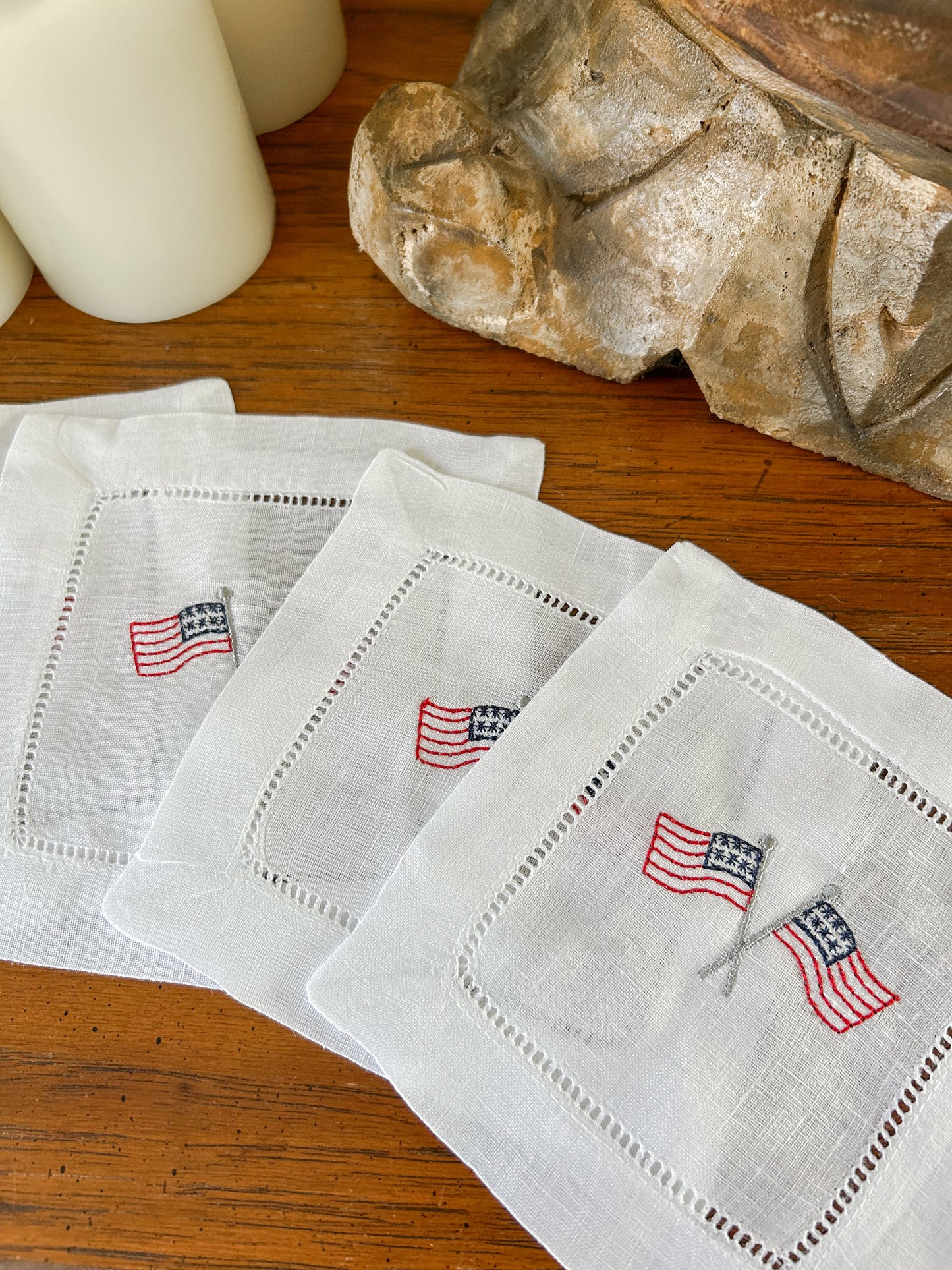 American Flag Cocktail Napkins