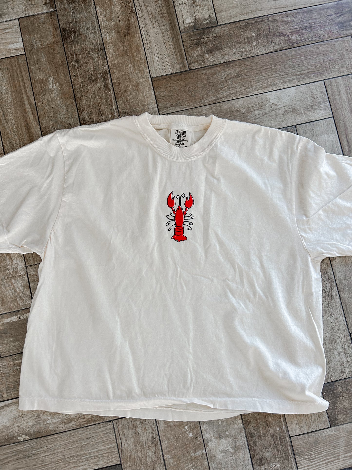 Crawfish Crazy Cropped Tshirt
