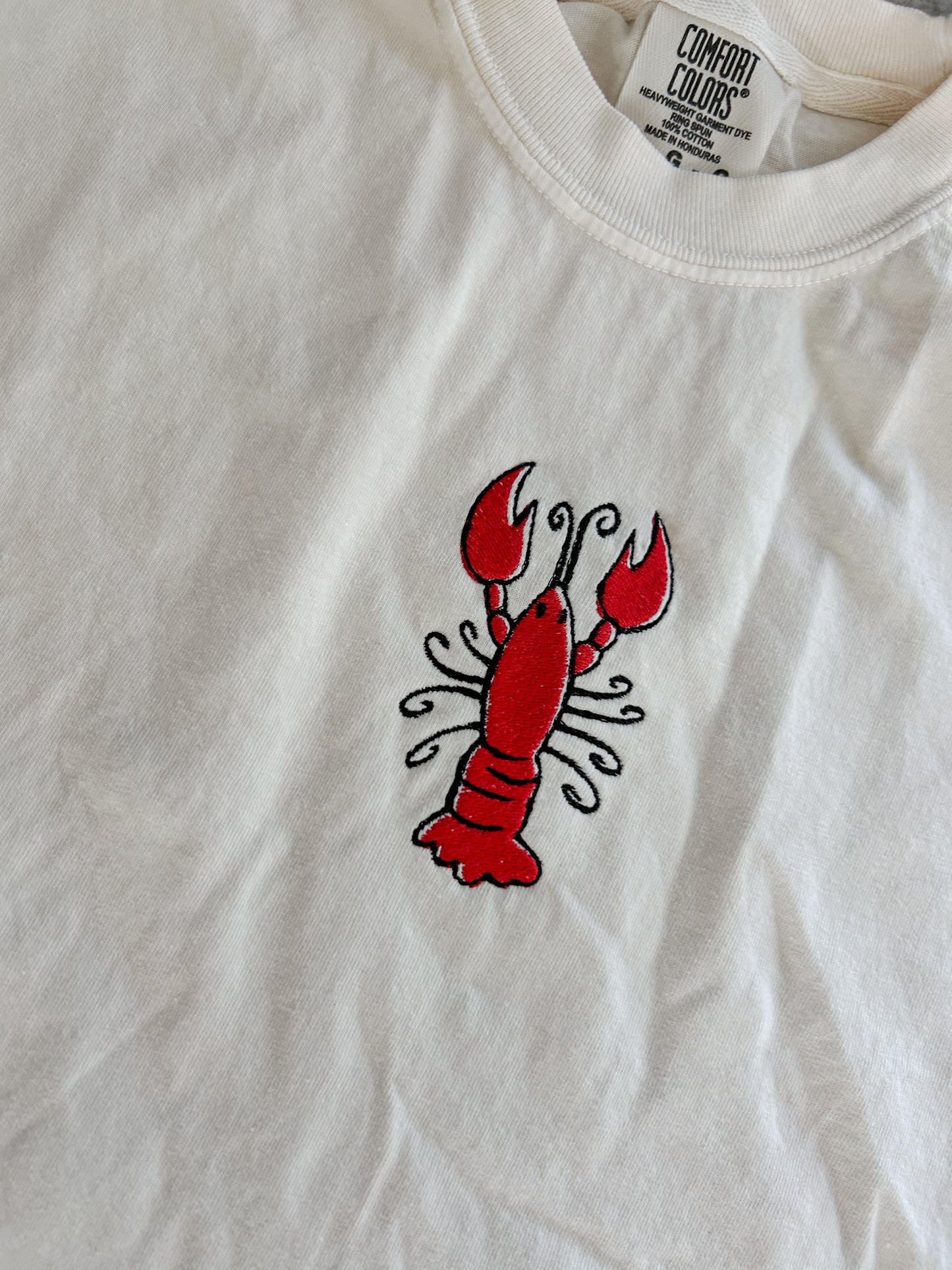 Crawfish Crazy Cropped Tshirt