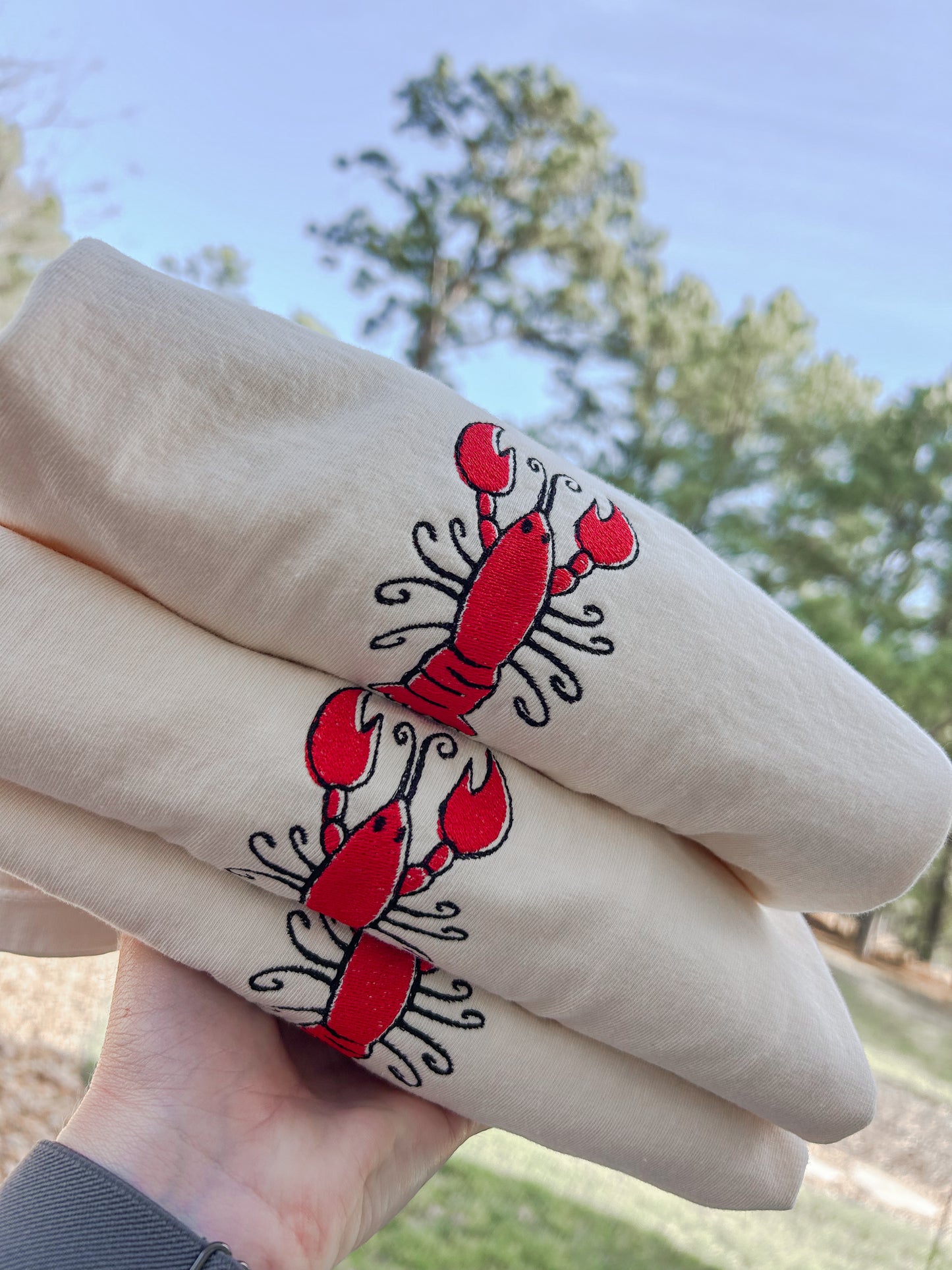 Crawfish Crazy Cropped Tshirt