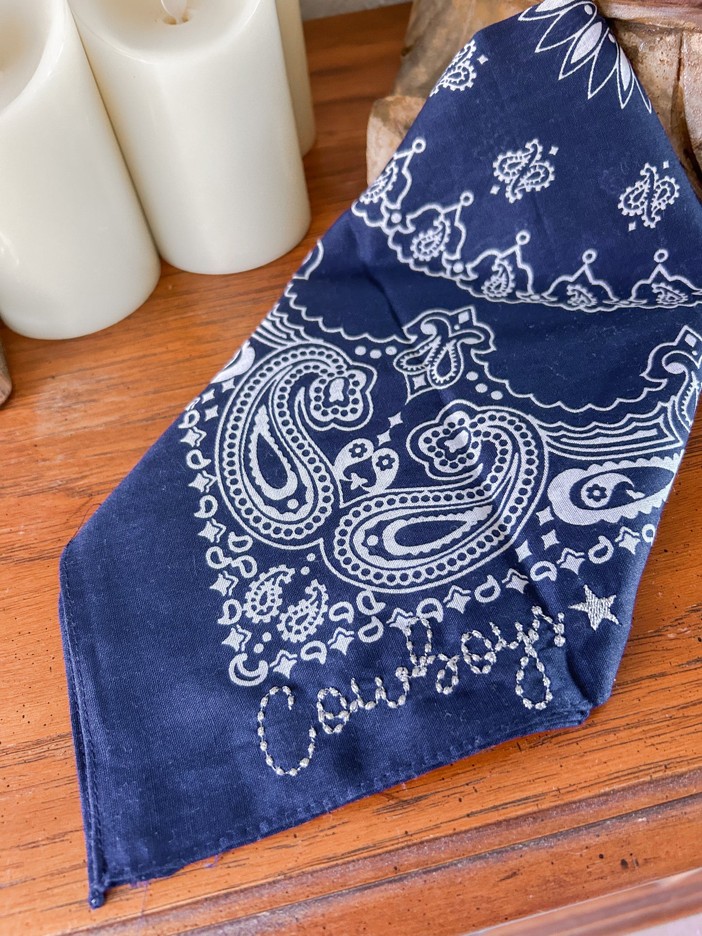 Cowboys Embroidered Bandana