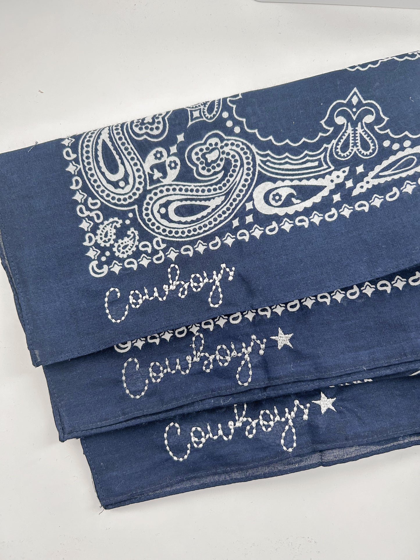 Cowboys Embroidered Bandana