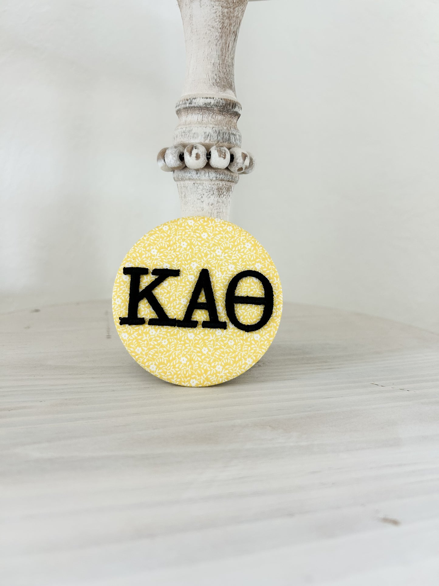 KAΘ Embroidered Button