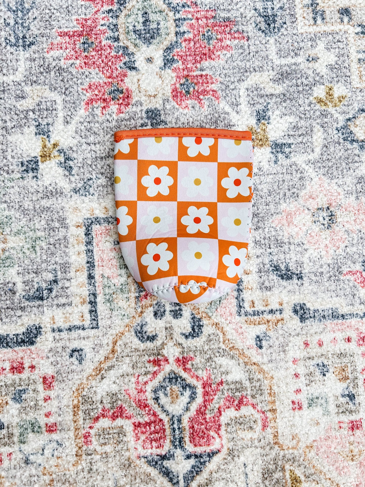 Orange and Pink Floral Coffee Sleeve