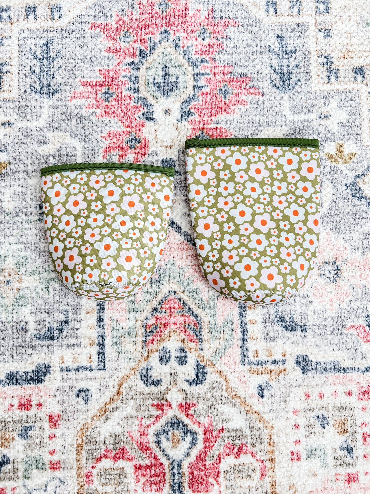 Green Floral Coffee Sleeve