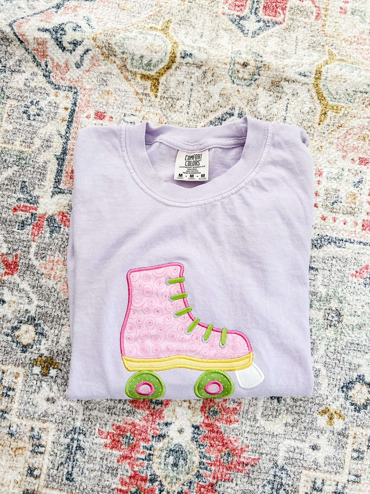 Retro Roller Skate Cropped T-Shirt