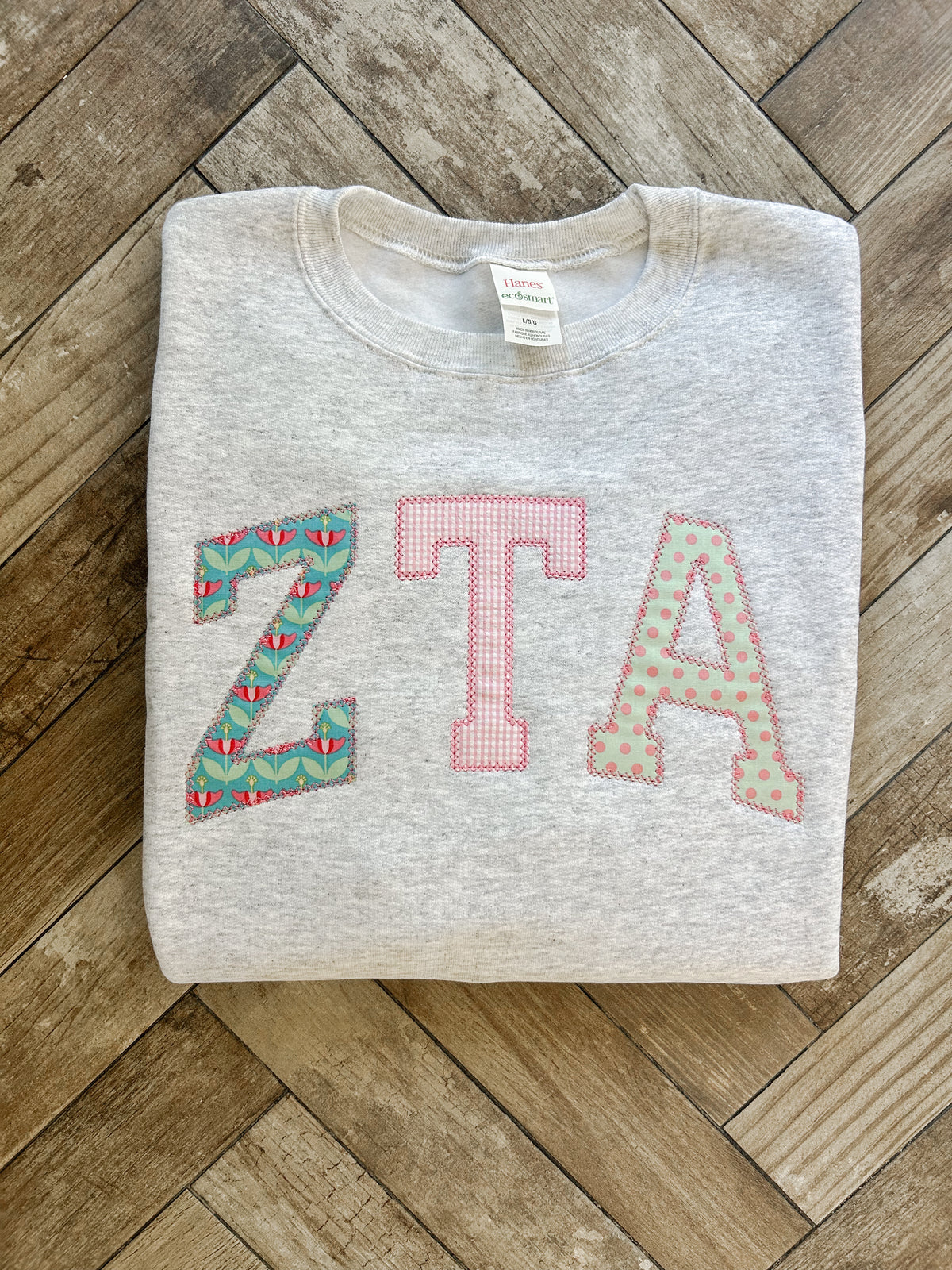 ZTA Applique Embroidered Sweatshirt