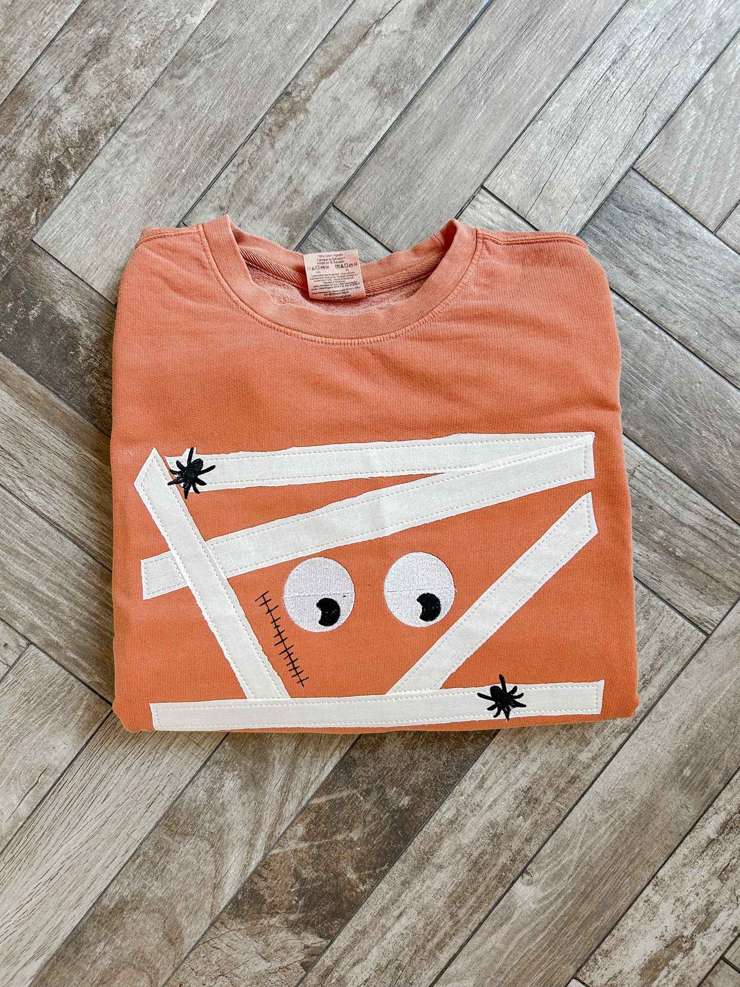 Mummy Applique Embroidered Sweatshirt