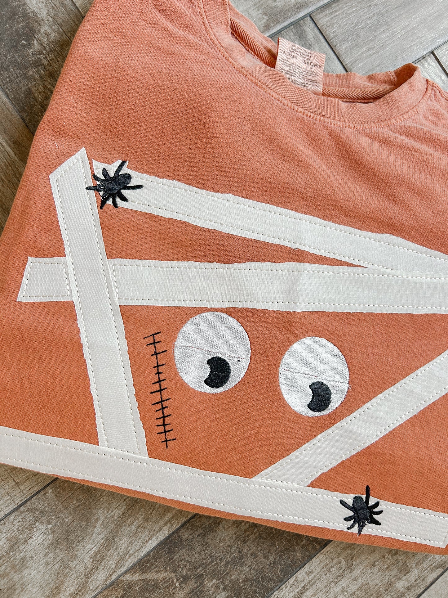Mummy Applique Embroidered Sweatshirt