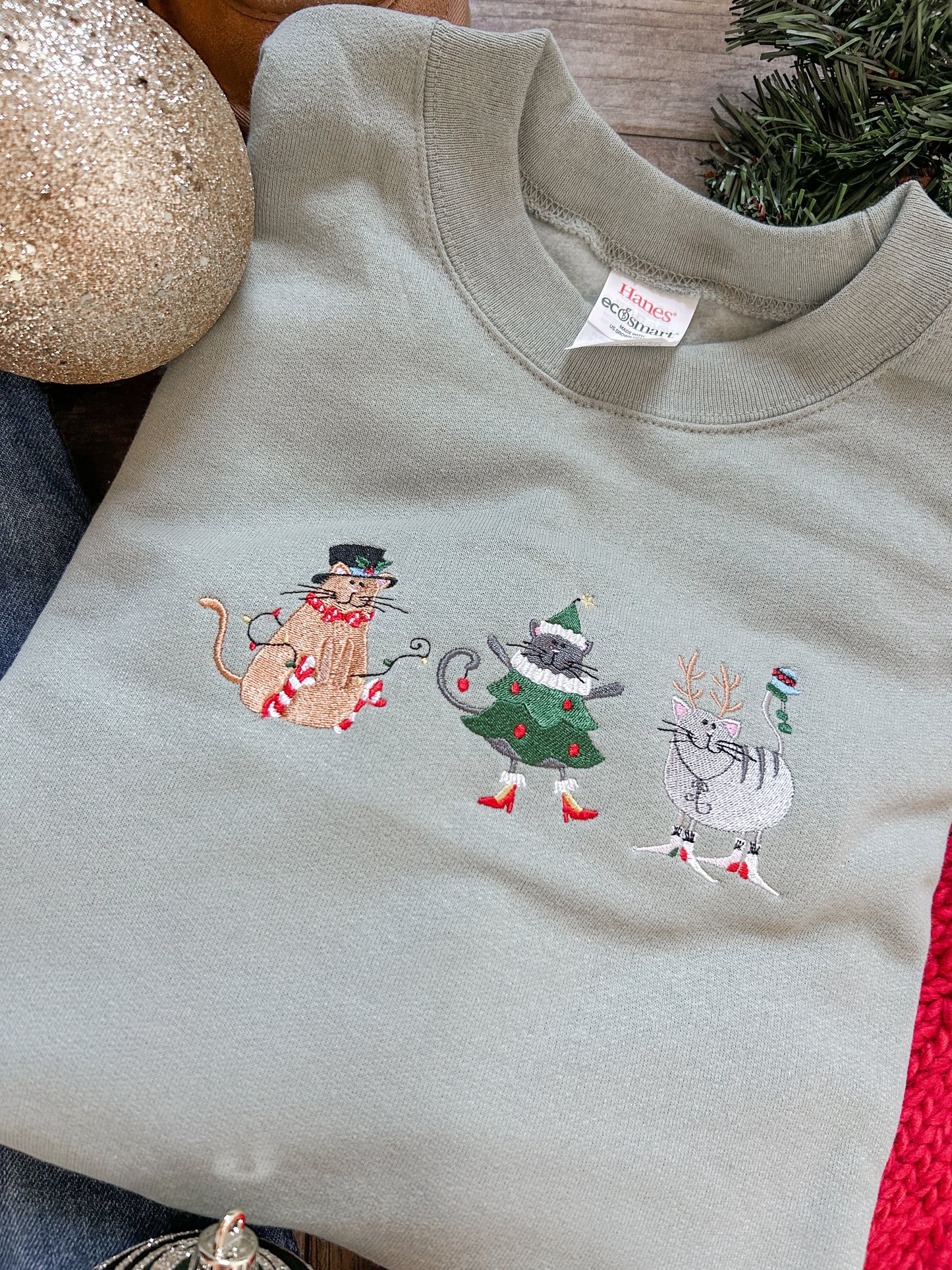Festive Felines Sweatshirt