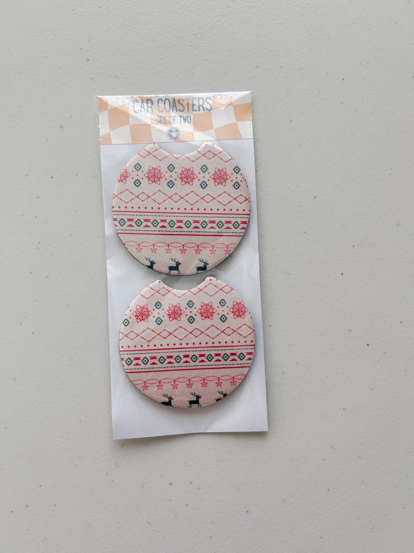 Set of Two Car Coasters - Assorted