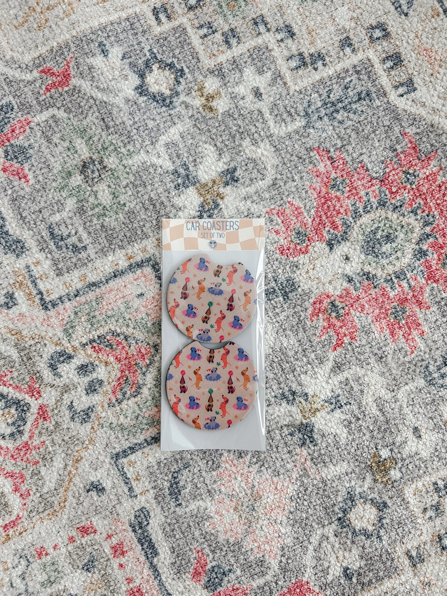 Set of Two Car Coasters - Assorted