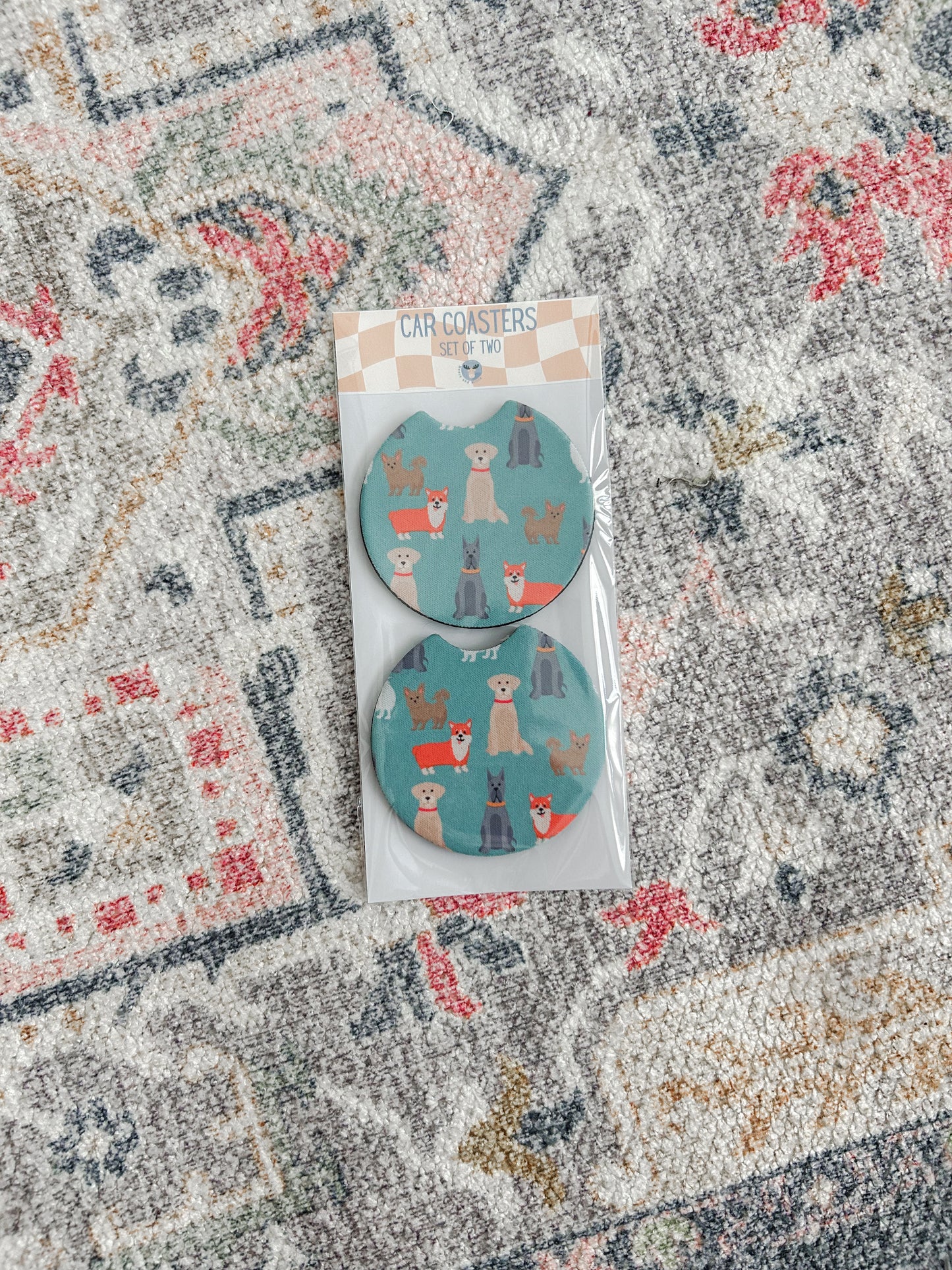 Set of Two Car Coasters - Assorted