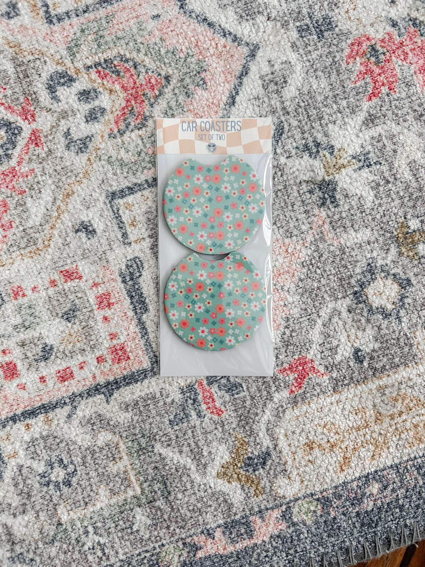 Set of Two Car Coasters - Assorted