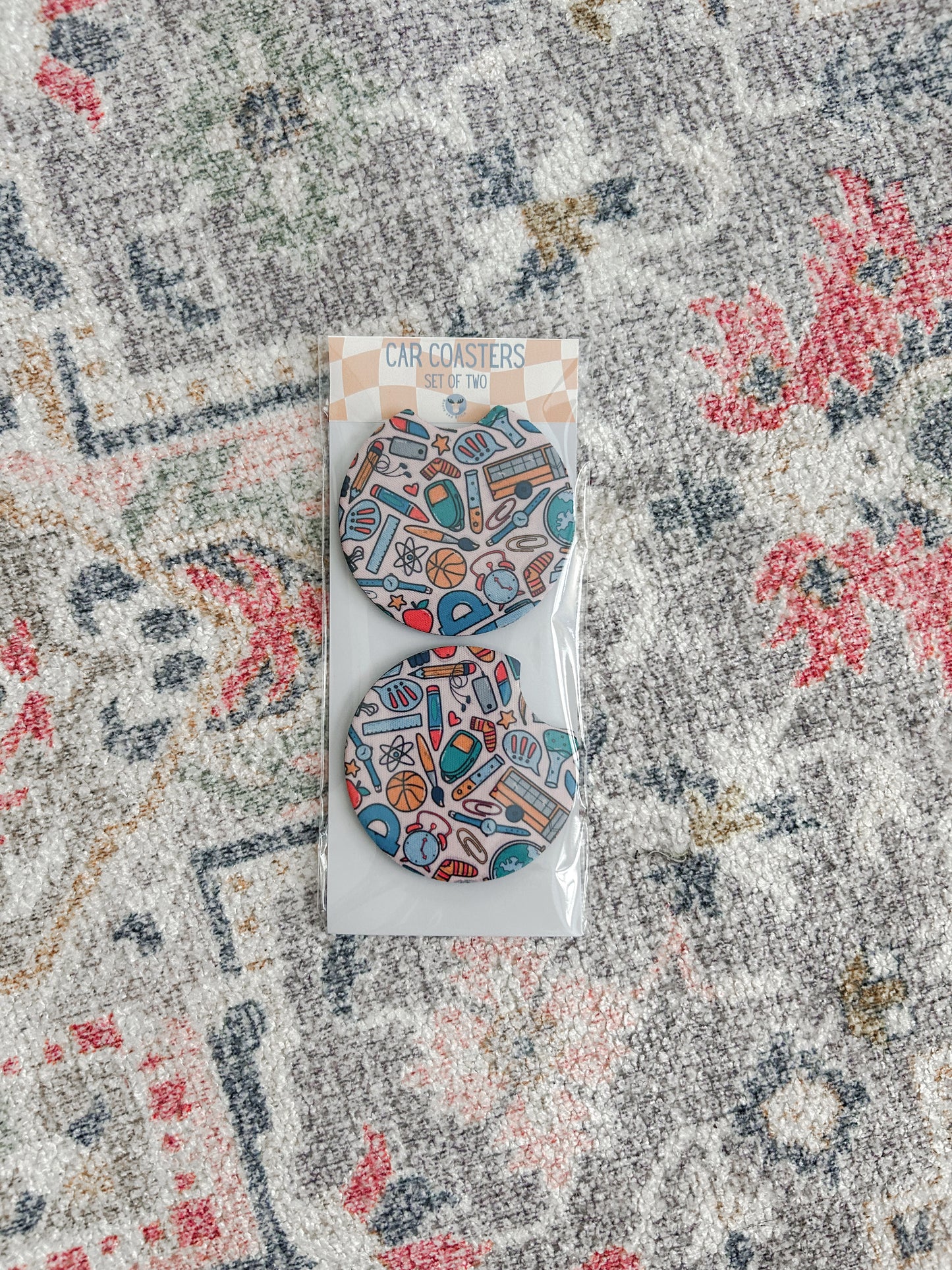 Set of Two Car Coasters - Assorted