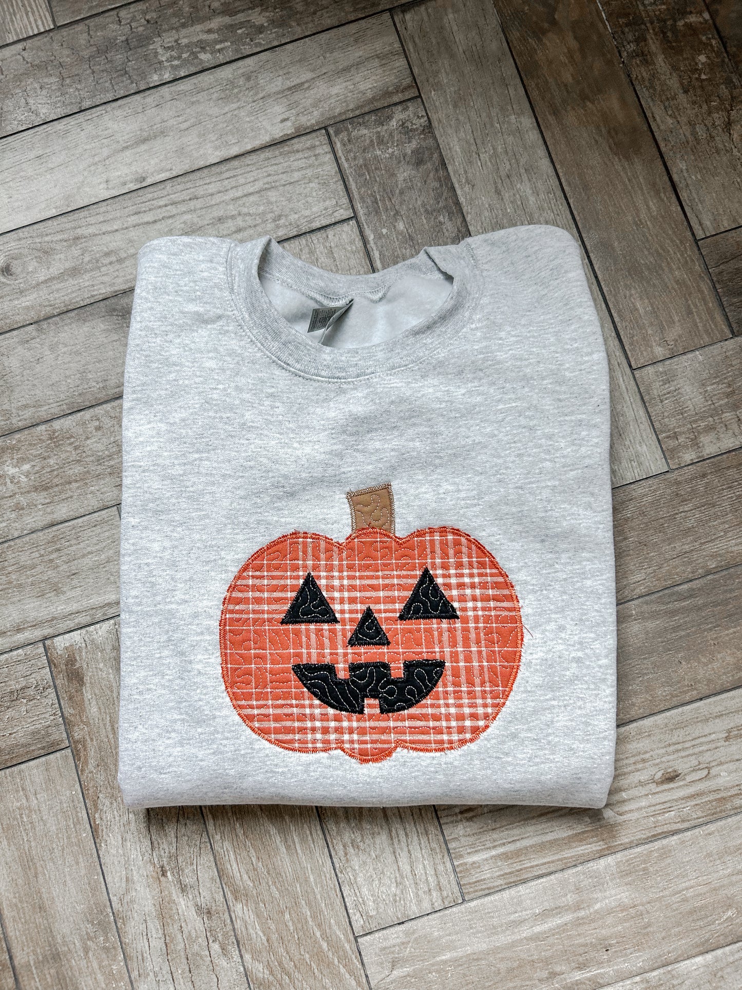 Quilted Jack-O-Lantern Crewneck