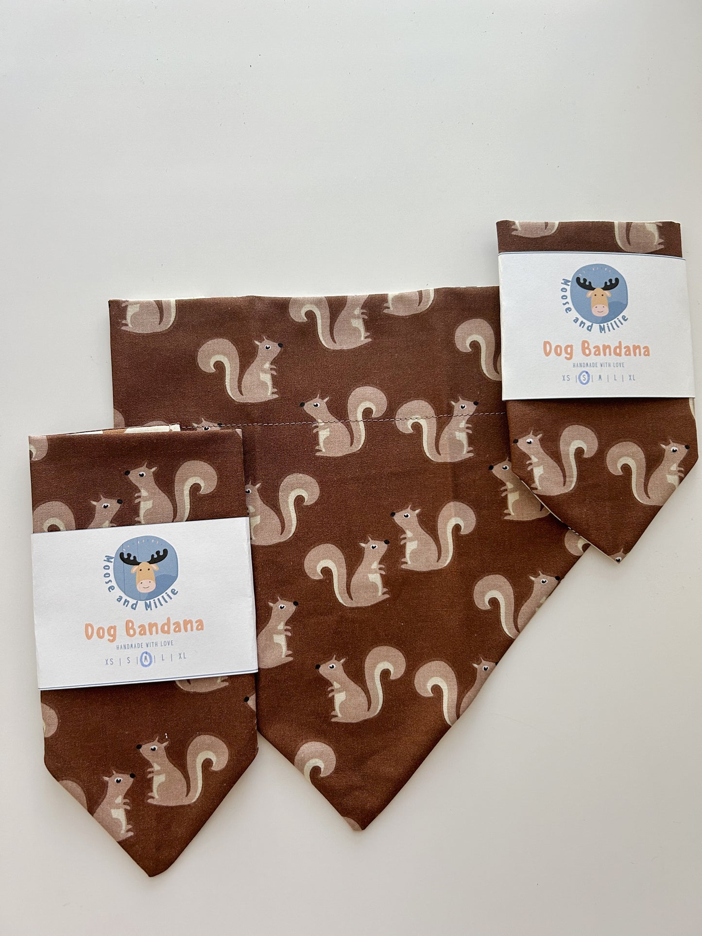 Squirrel! - Over the Collar Dog Bandana