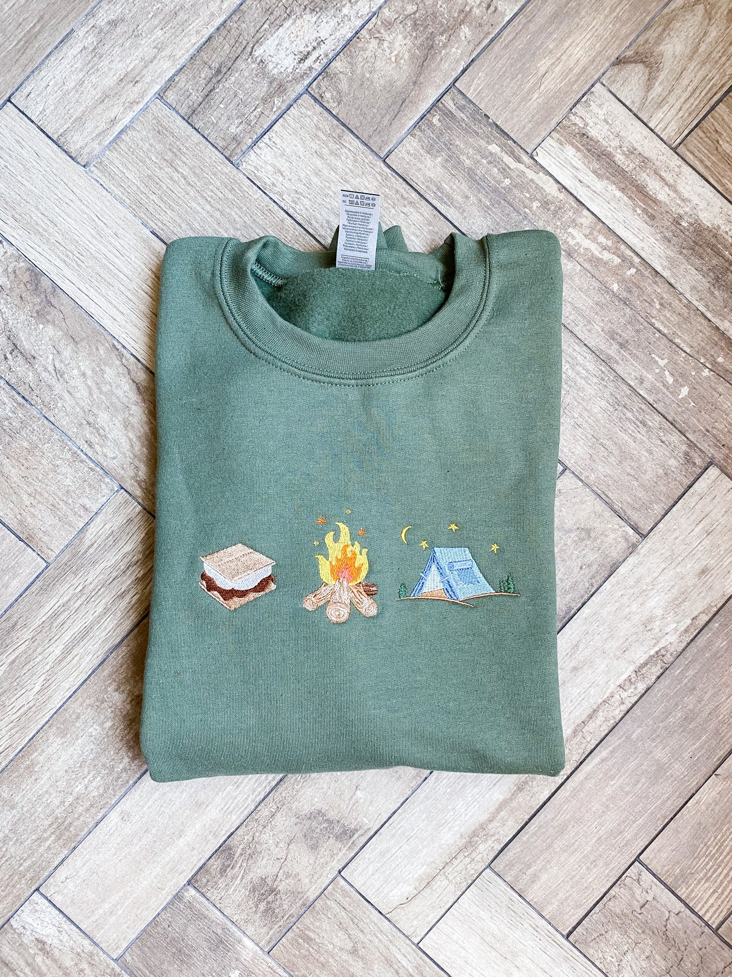 Camping Trio Embroidered Sweatshirt