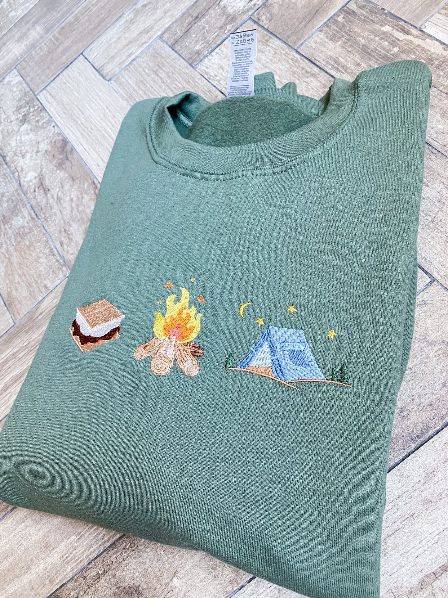 Camping Trio Embroidered Sweatshirt