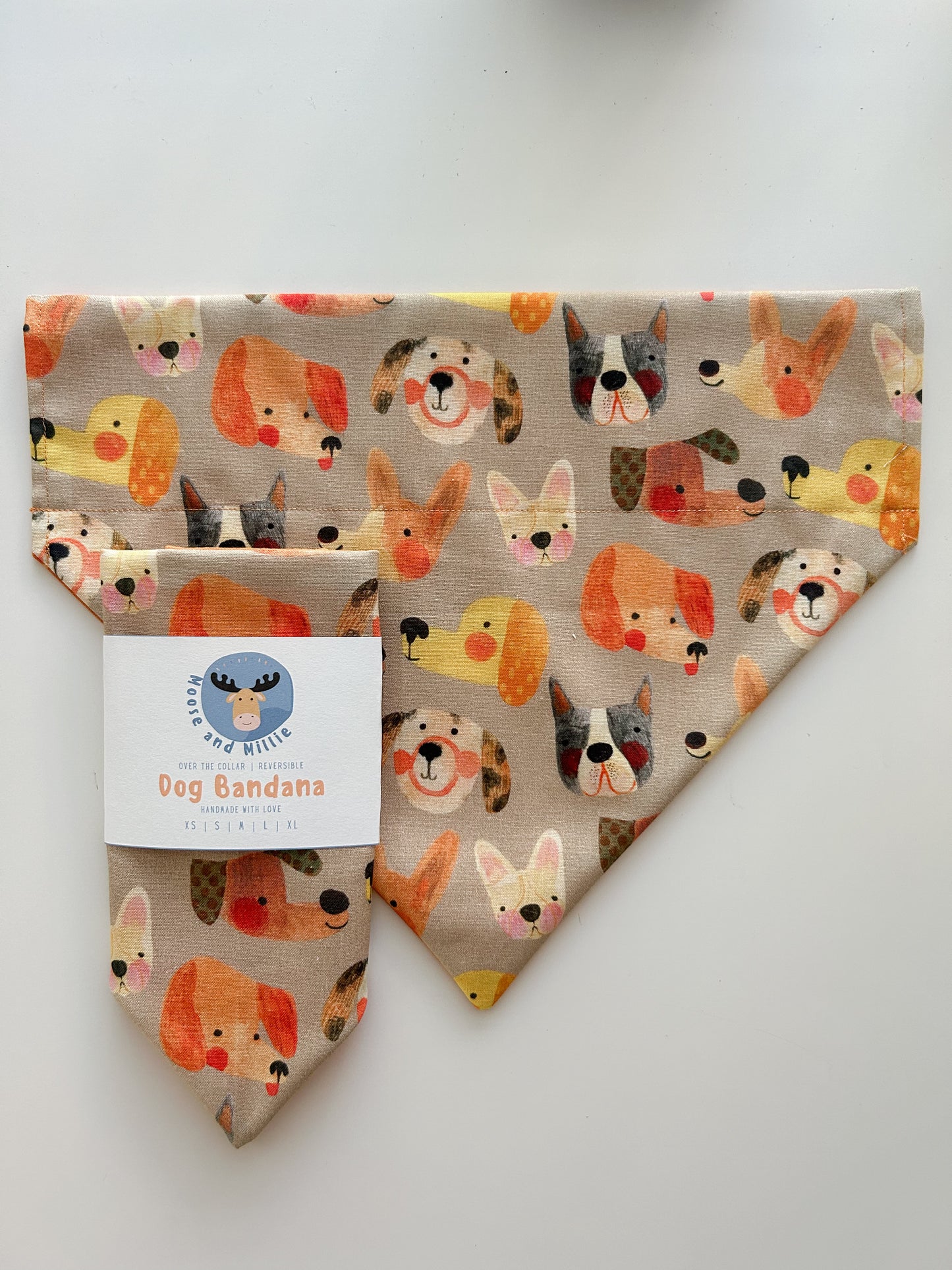 Playful Pups - Over the Collar Dog Bandana