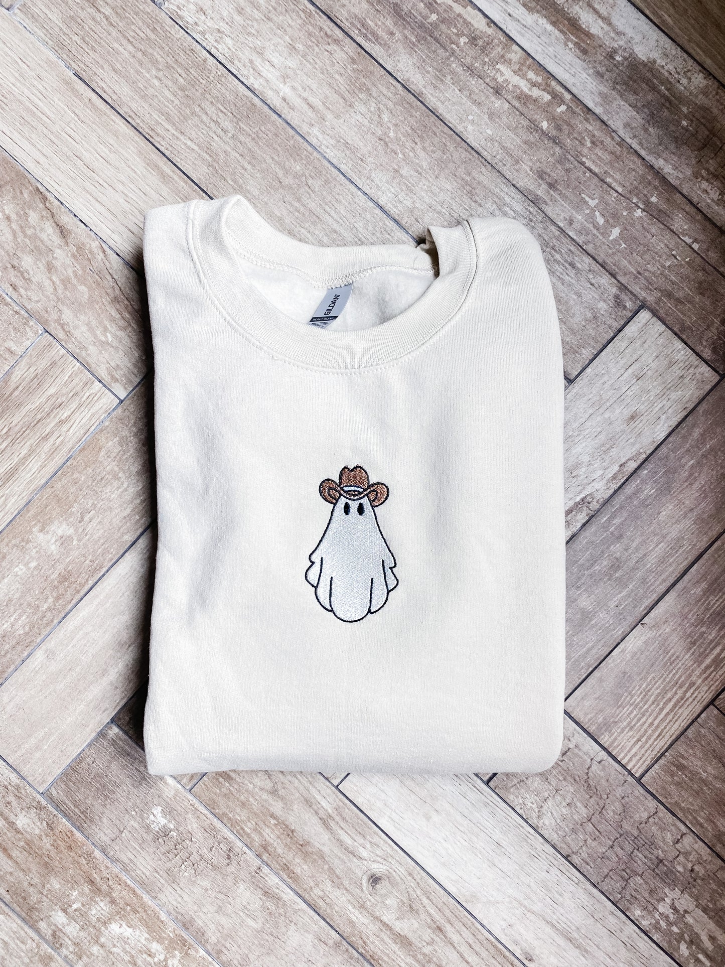 Cowboy Ghost Embroidered Sweatshirt