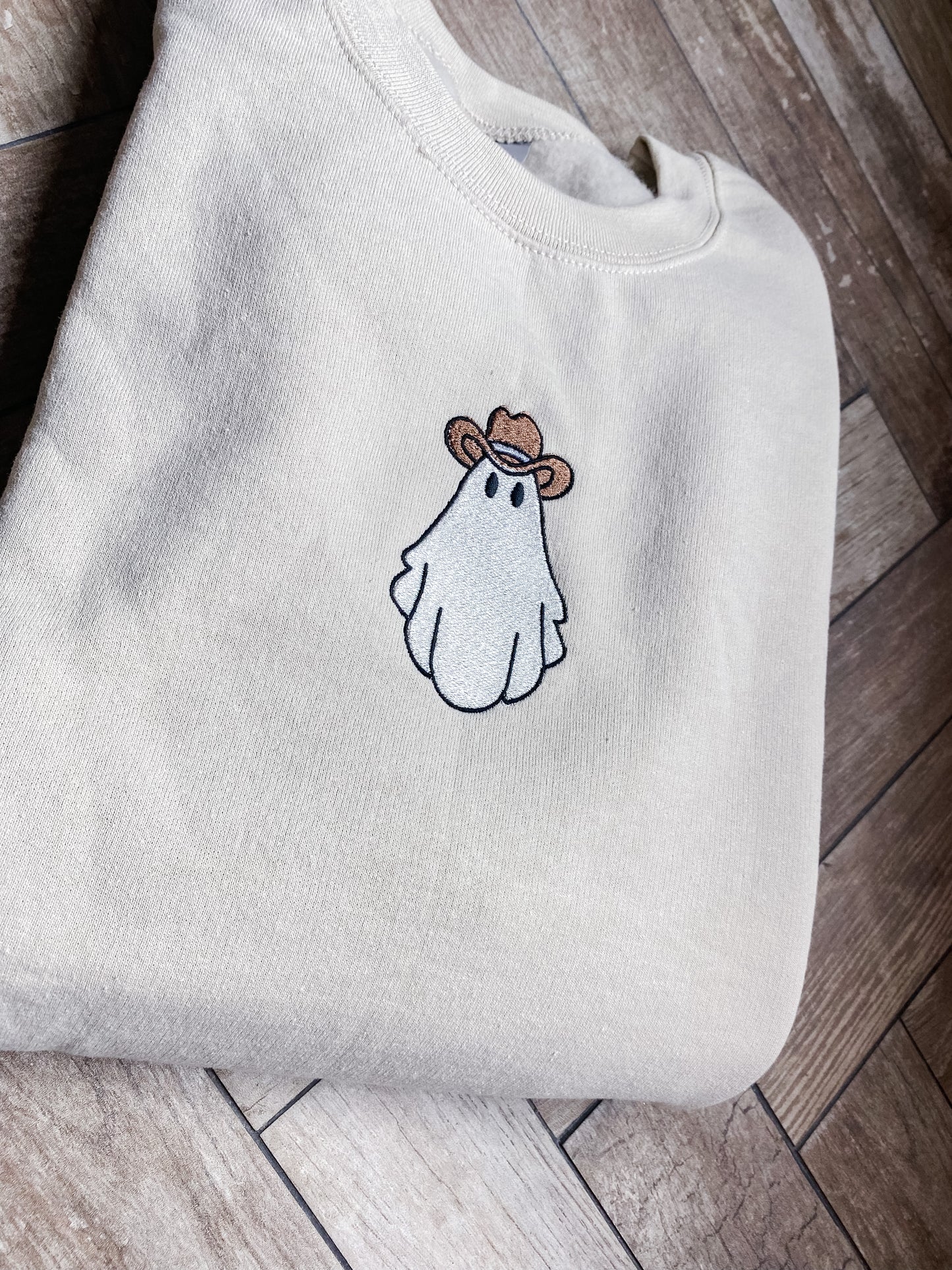 Cowboy Ghost Embroidered Sweatshirt
