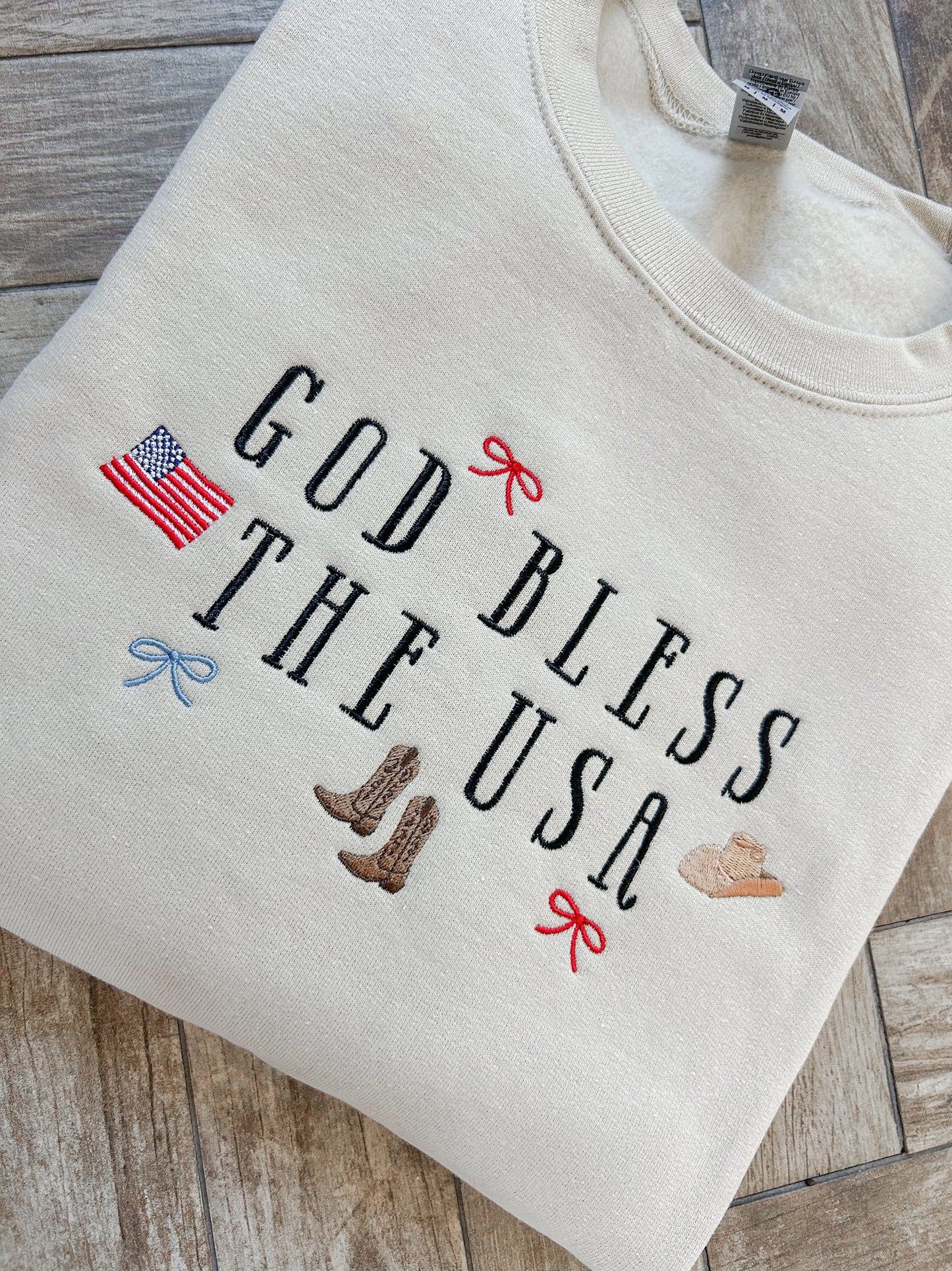 God Bless the USA Charms