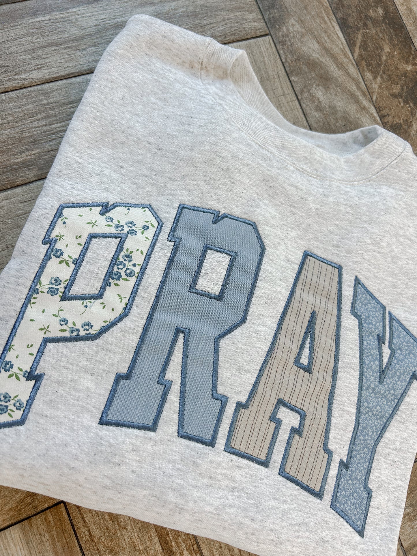 Pray Applique Sweatshirt