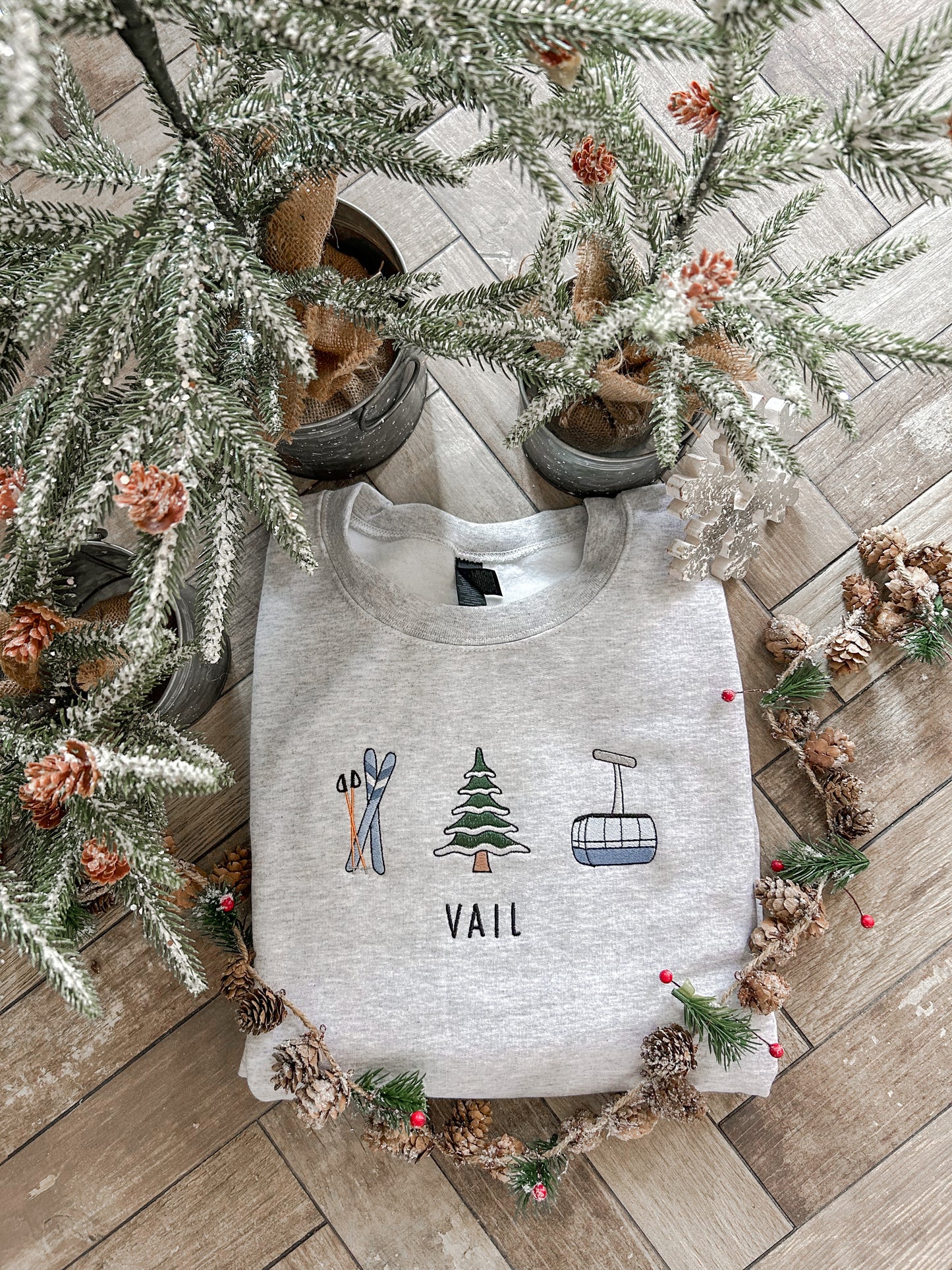 Vail Charms Embroidered Sweatshirt