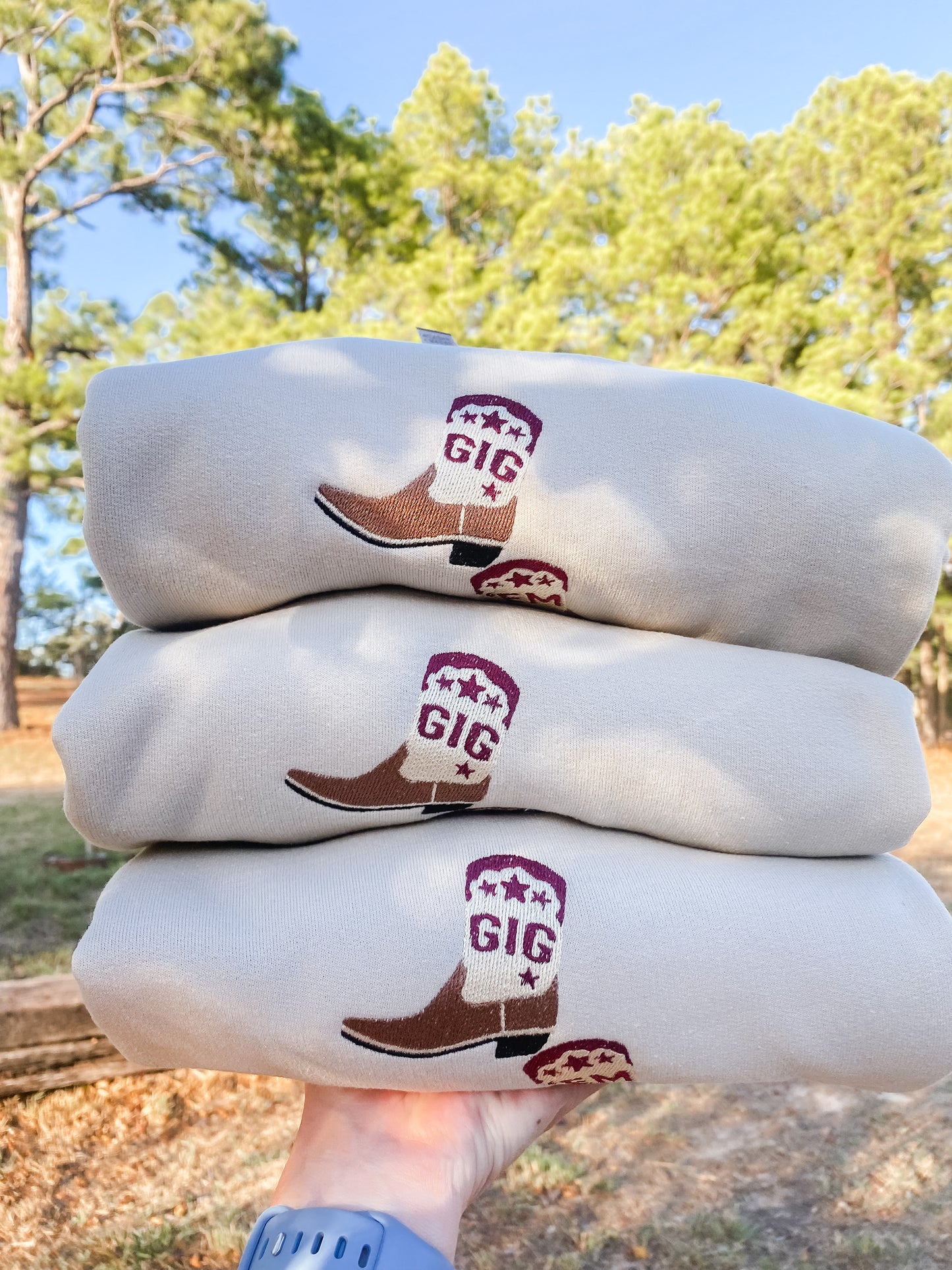 Gig'Em Boots Sweatshirt
