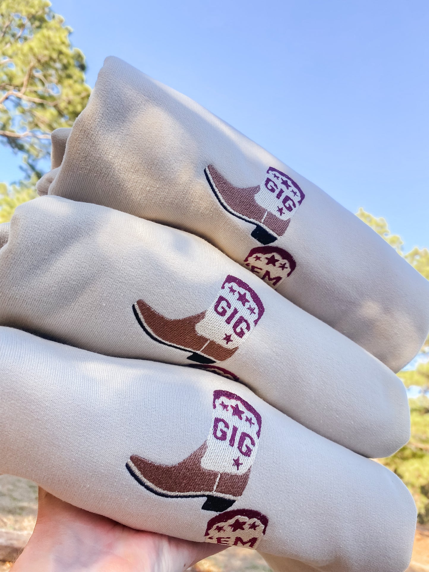 Gig'Em Boots Sweatshirt