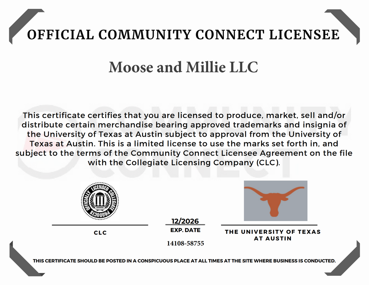 Hook 'Em Embroidered Button