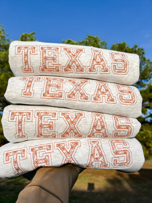 Texas Embroidered Sweatshirt