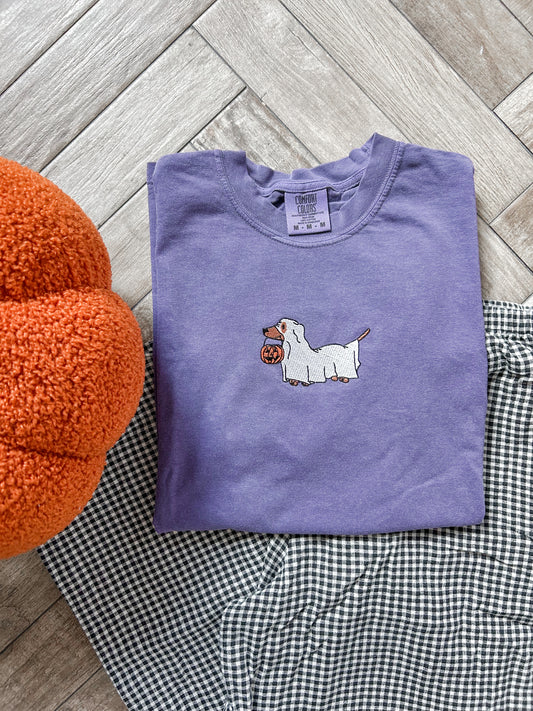 Halloweenie Embroidered Tshirt