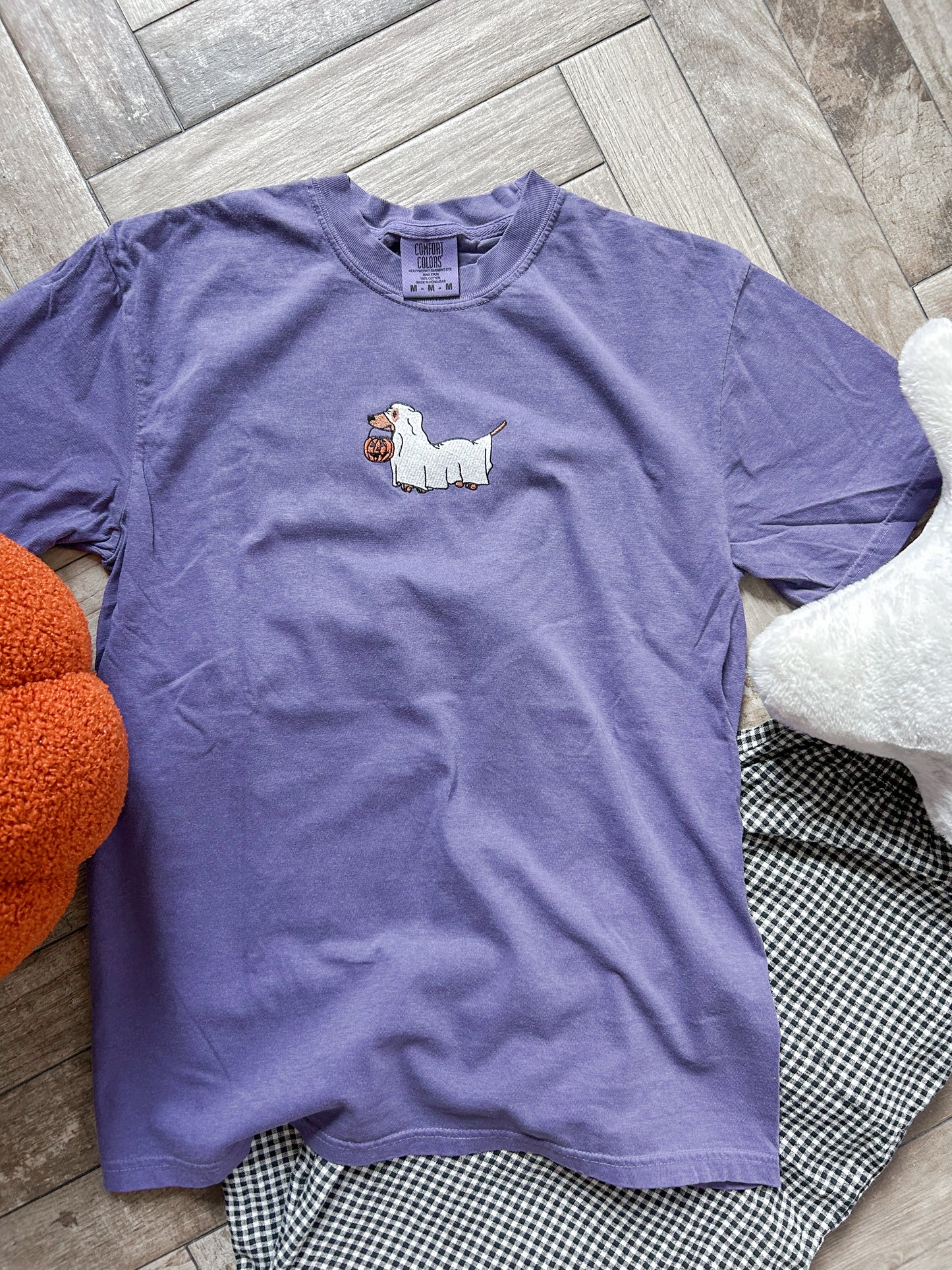 Halloweenie Embroidered Tshirt
