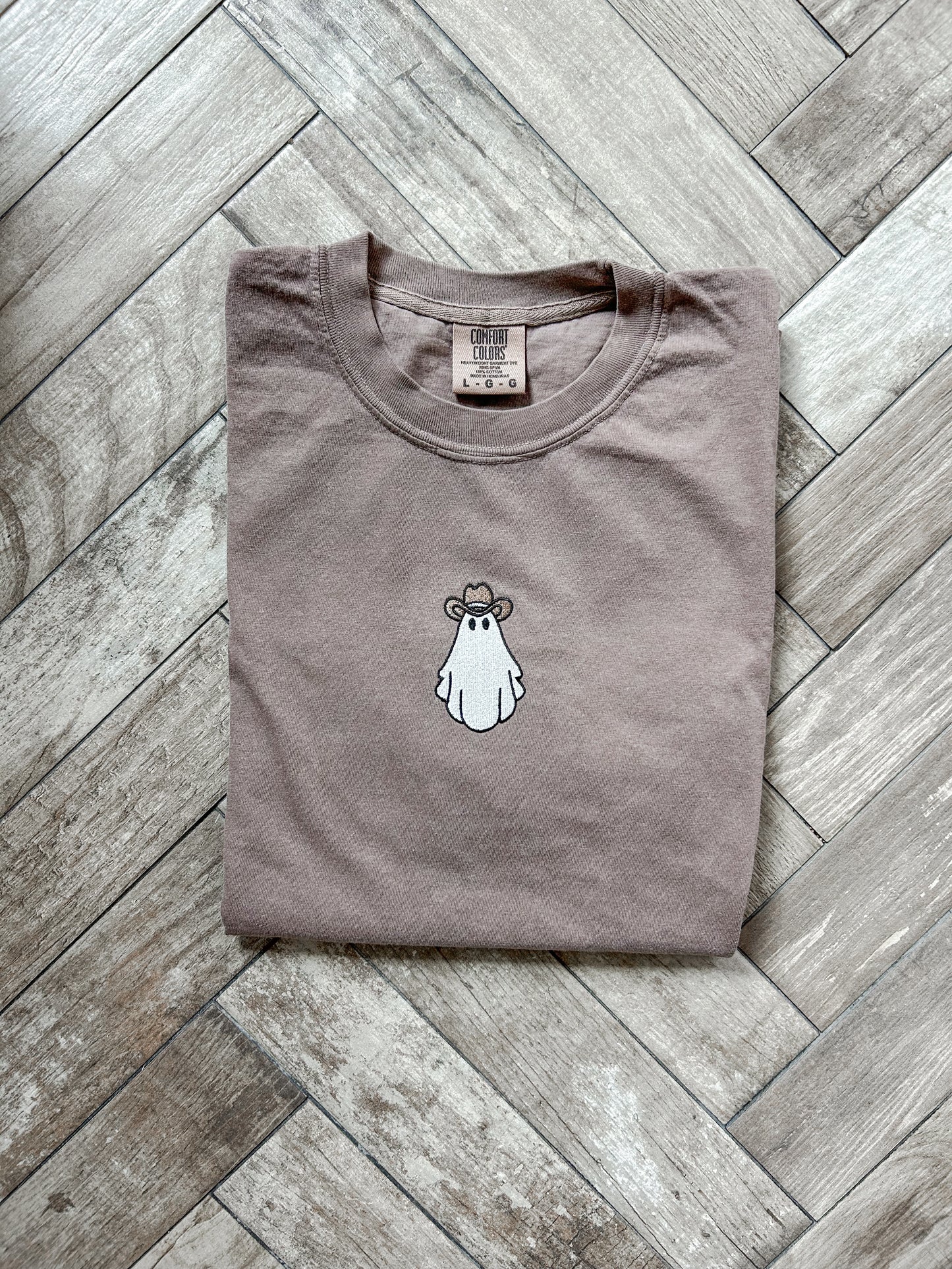 Cowboy Ghost Embroidered Tshirt