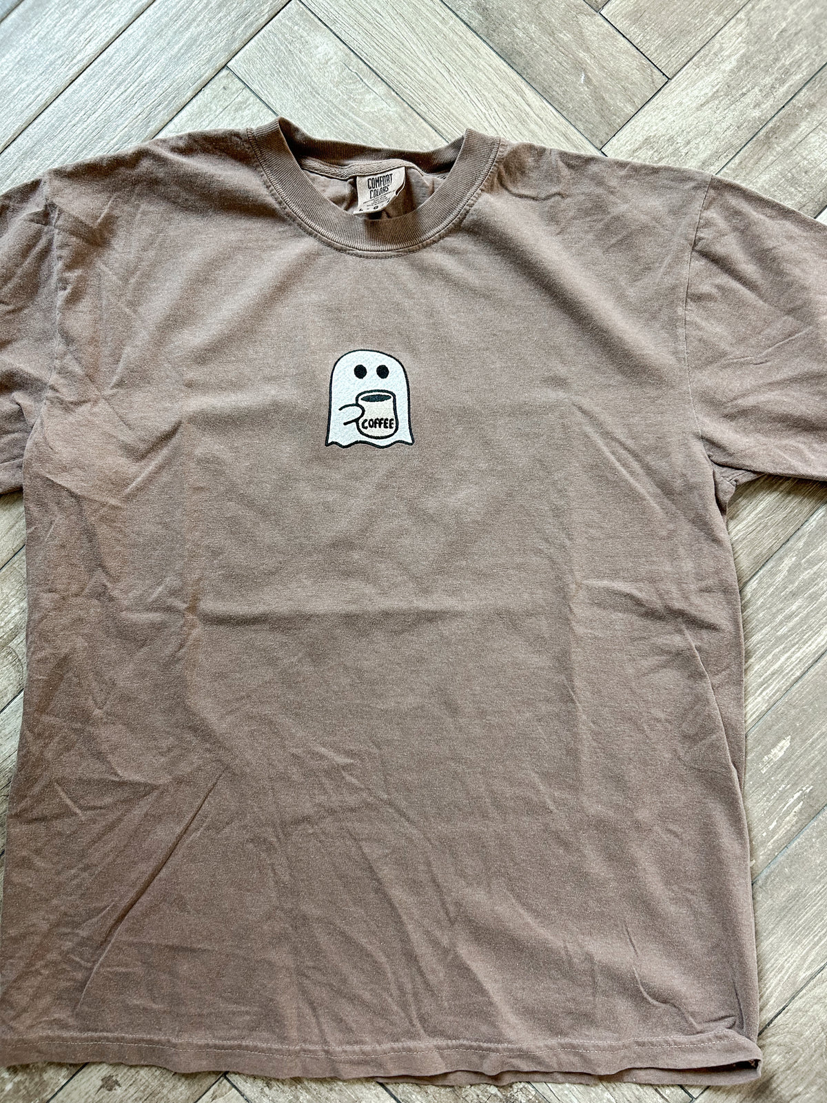 Spooky Sips Embroidered Tshirt
