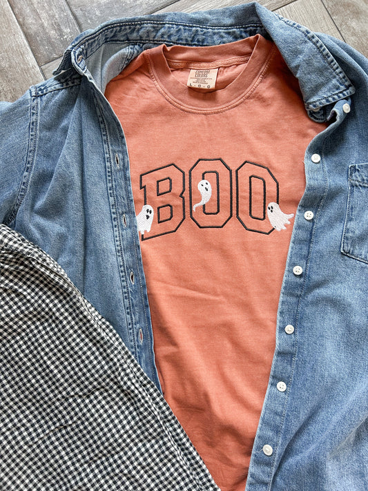 Boo Embroidered Tshirt