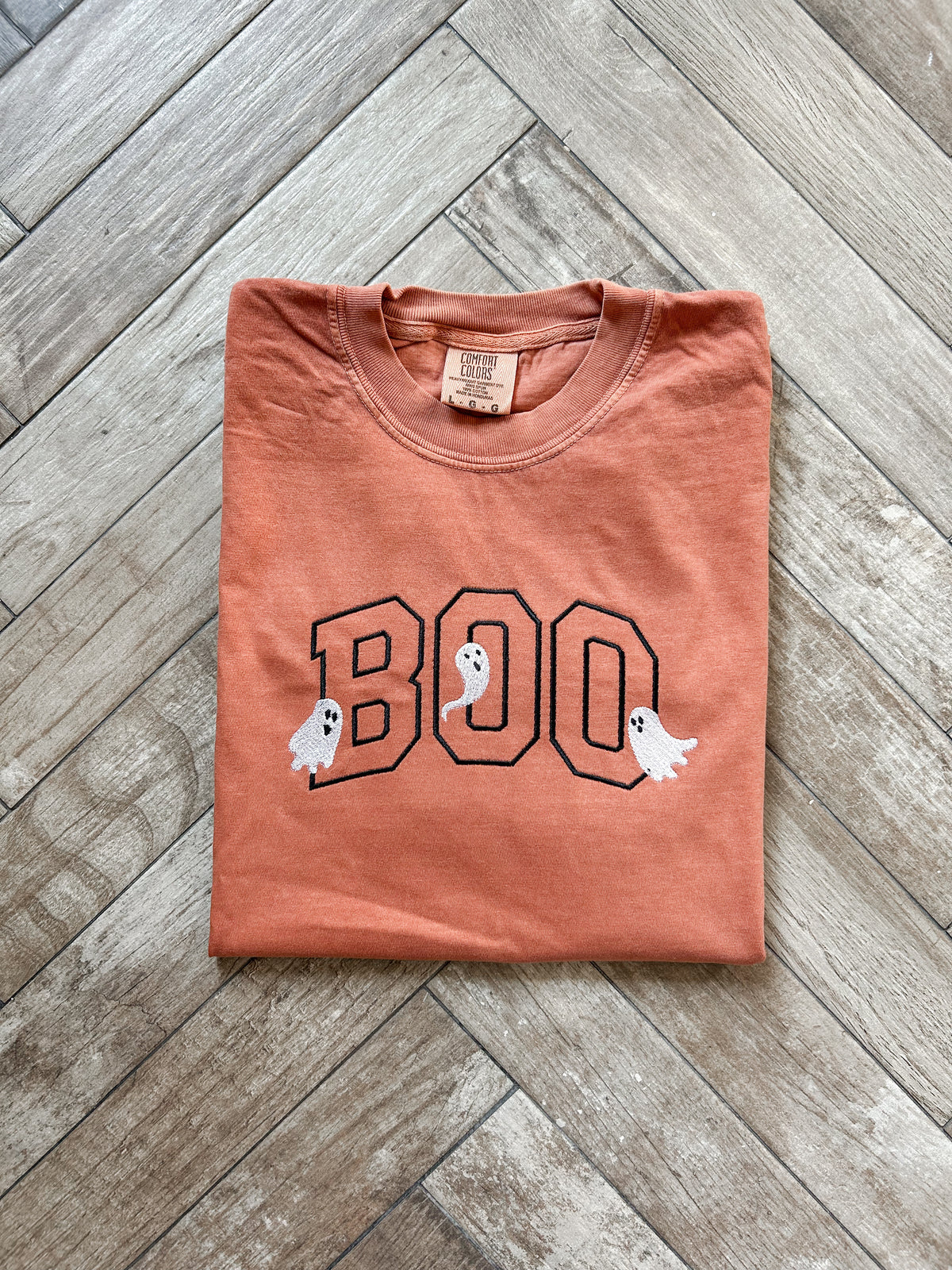 Boo Embroidered Tshirt