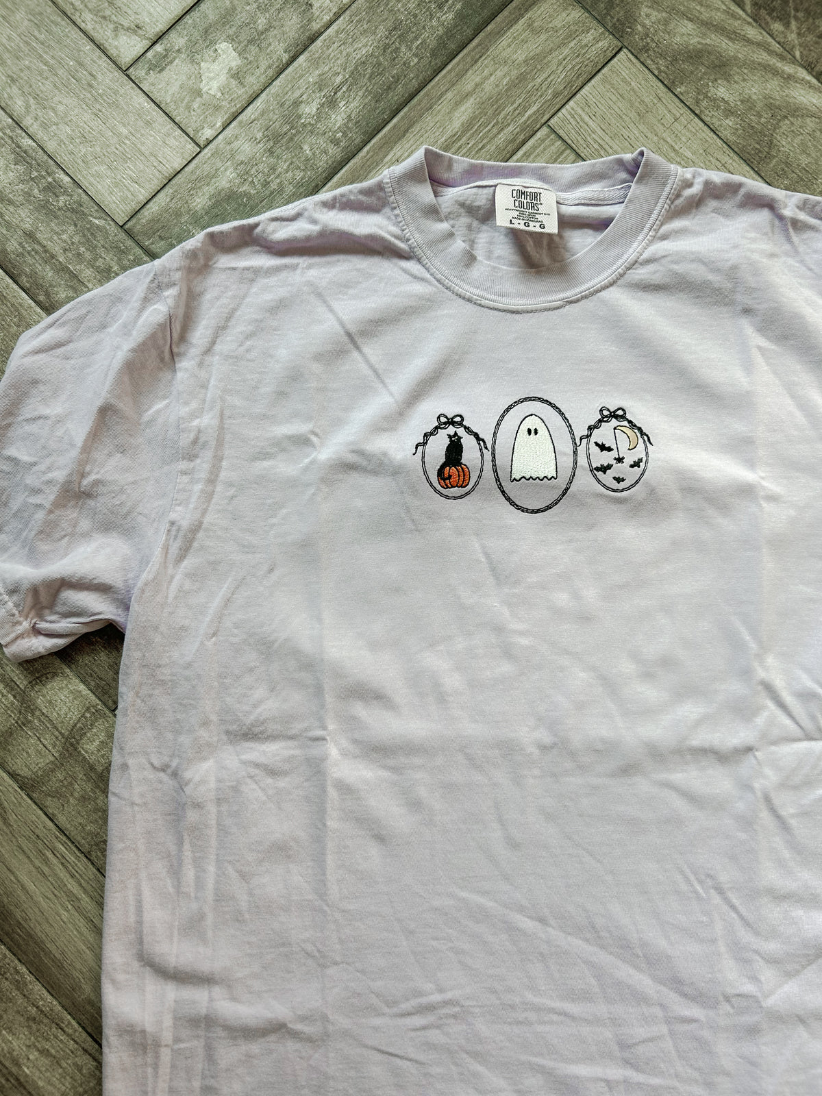 Halloween Frames Embroidered Tee