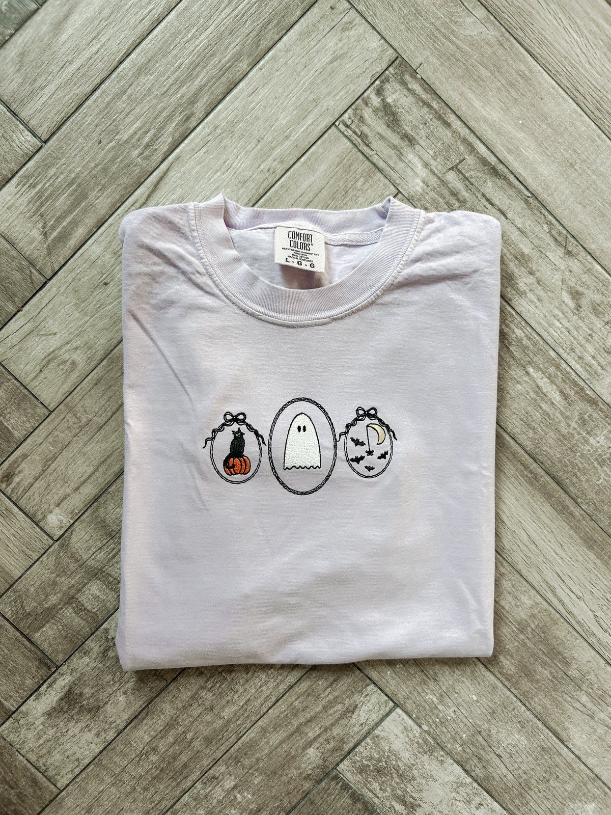 Halloween Frames Embroidered Tee