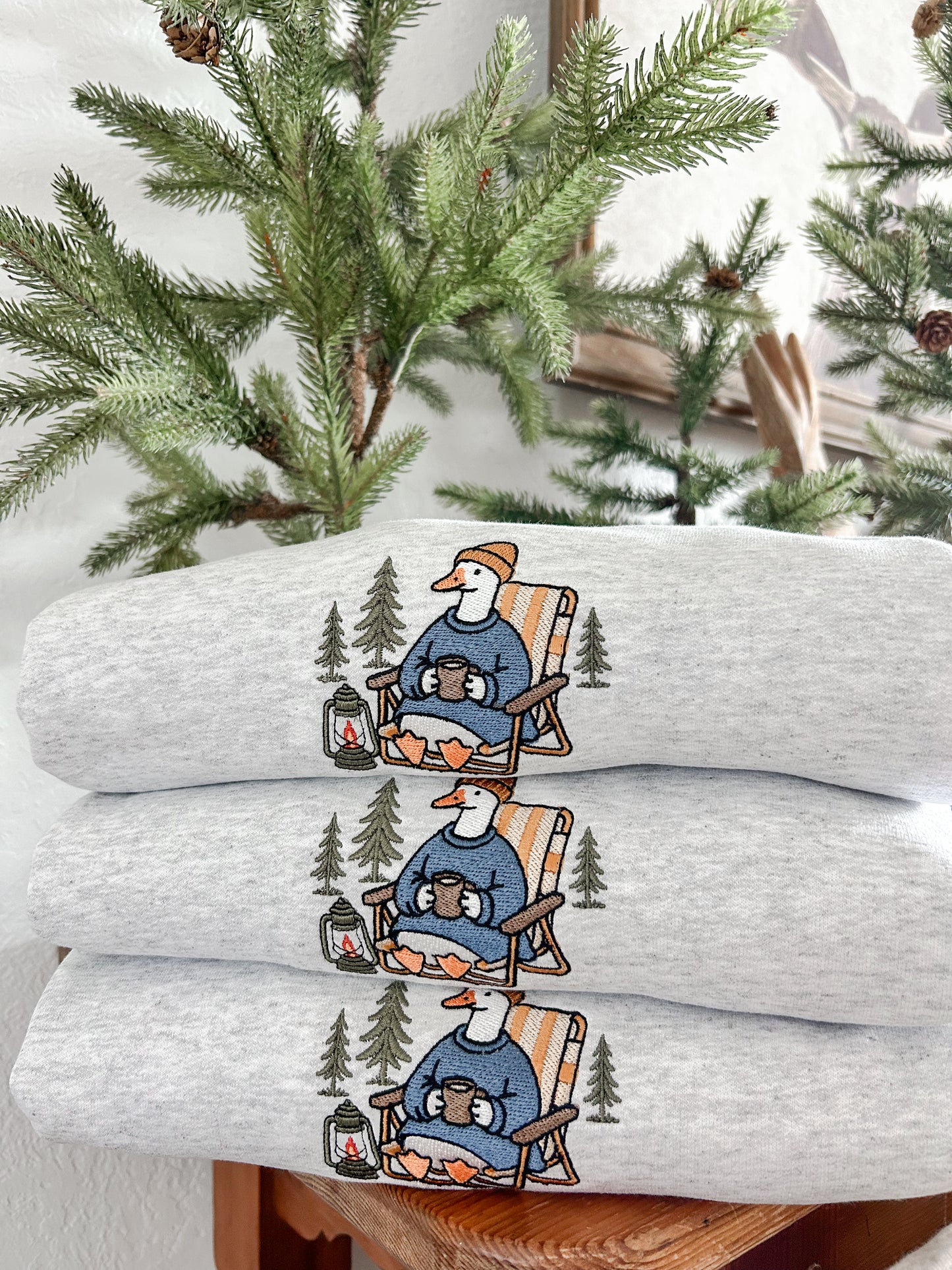 Camping Goose Embroidered Sweatshirt