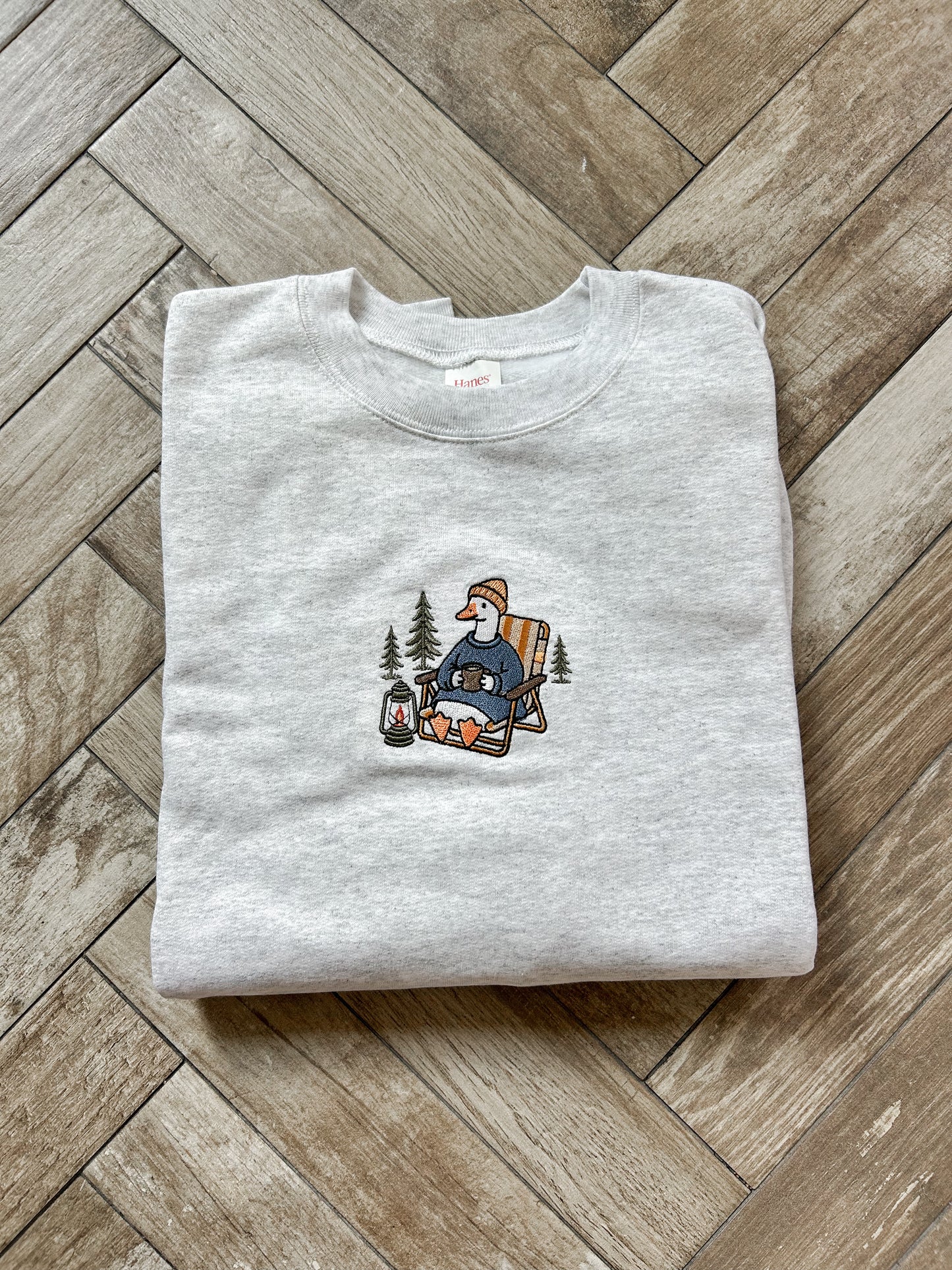Camping Goose Embroidered Sweatshirt