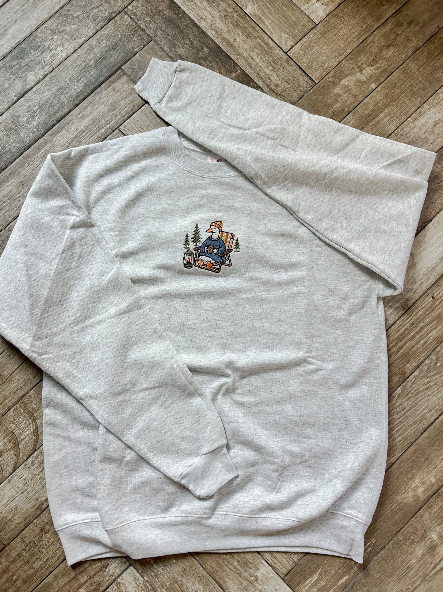 Camping Goose Embroidered Sweatshirt