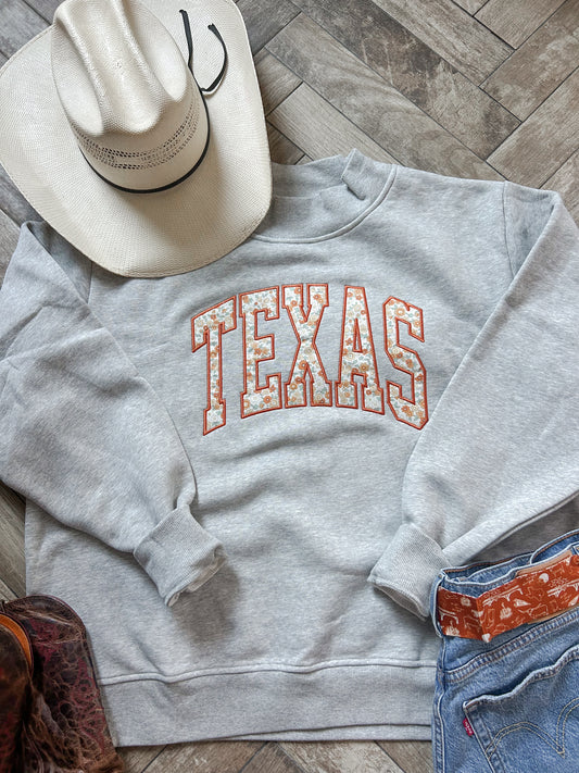 Texas Floral Mockneck