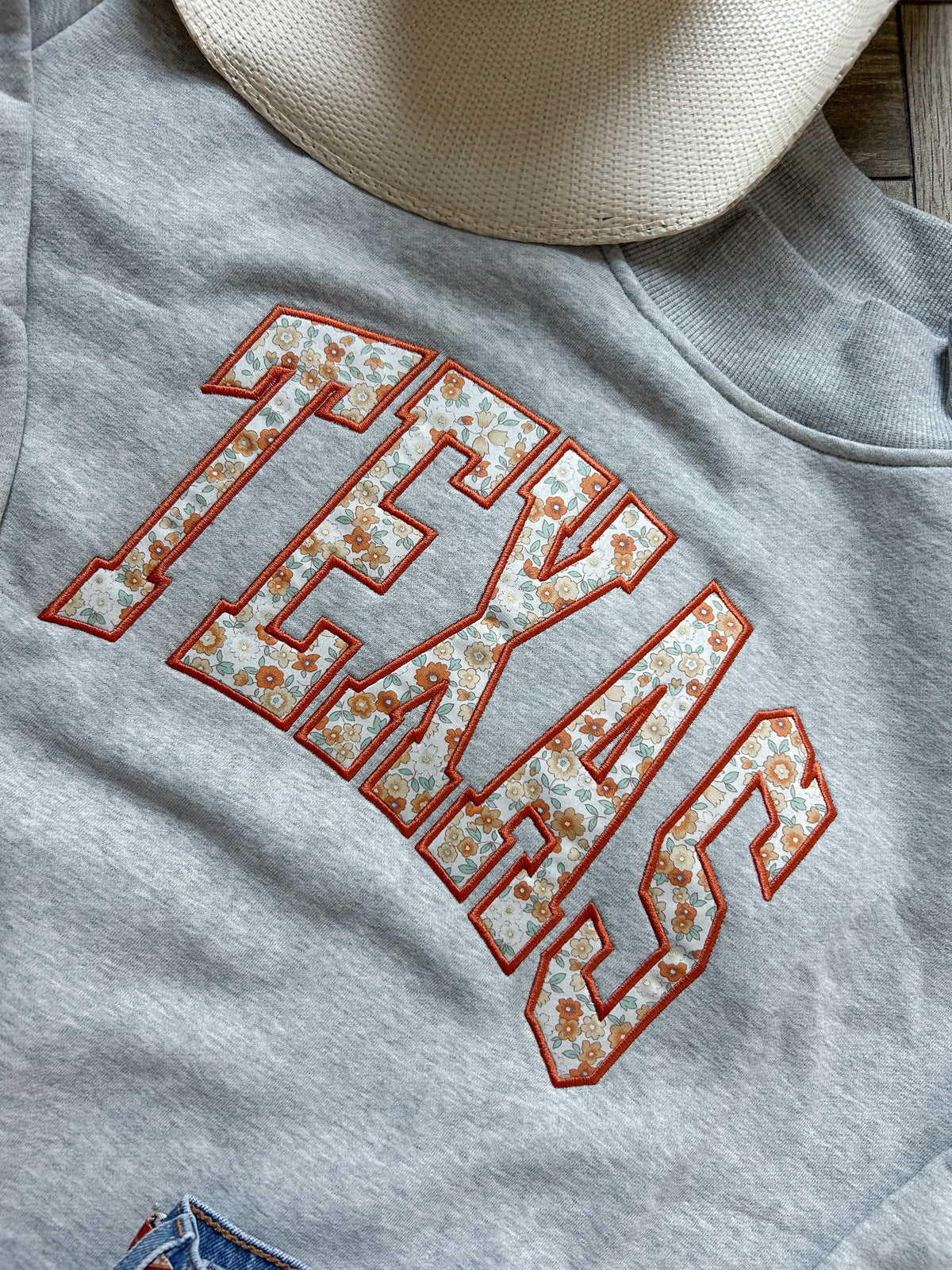Texas Floral Mockneck