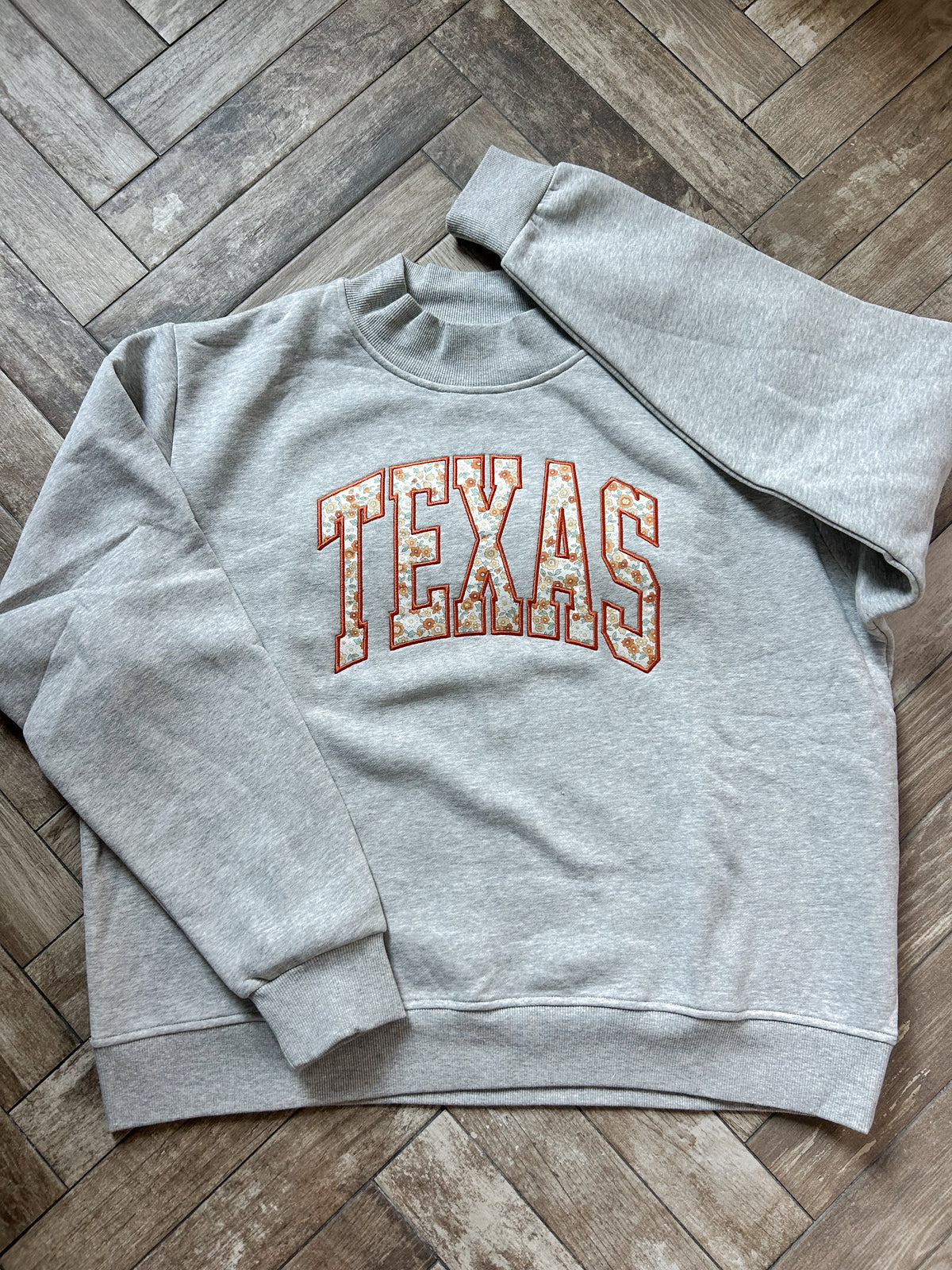 Texas Floral Mockneck