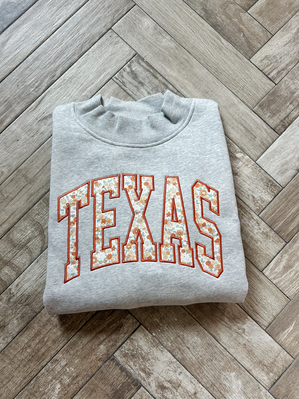 Texas Floral Mockneck